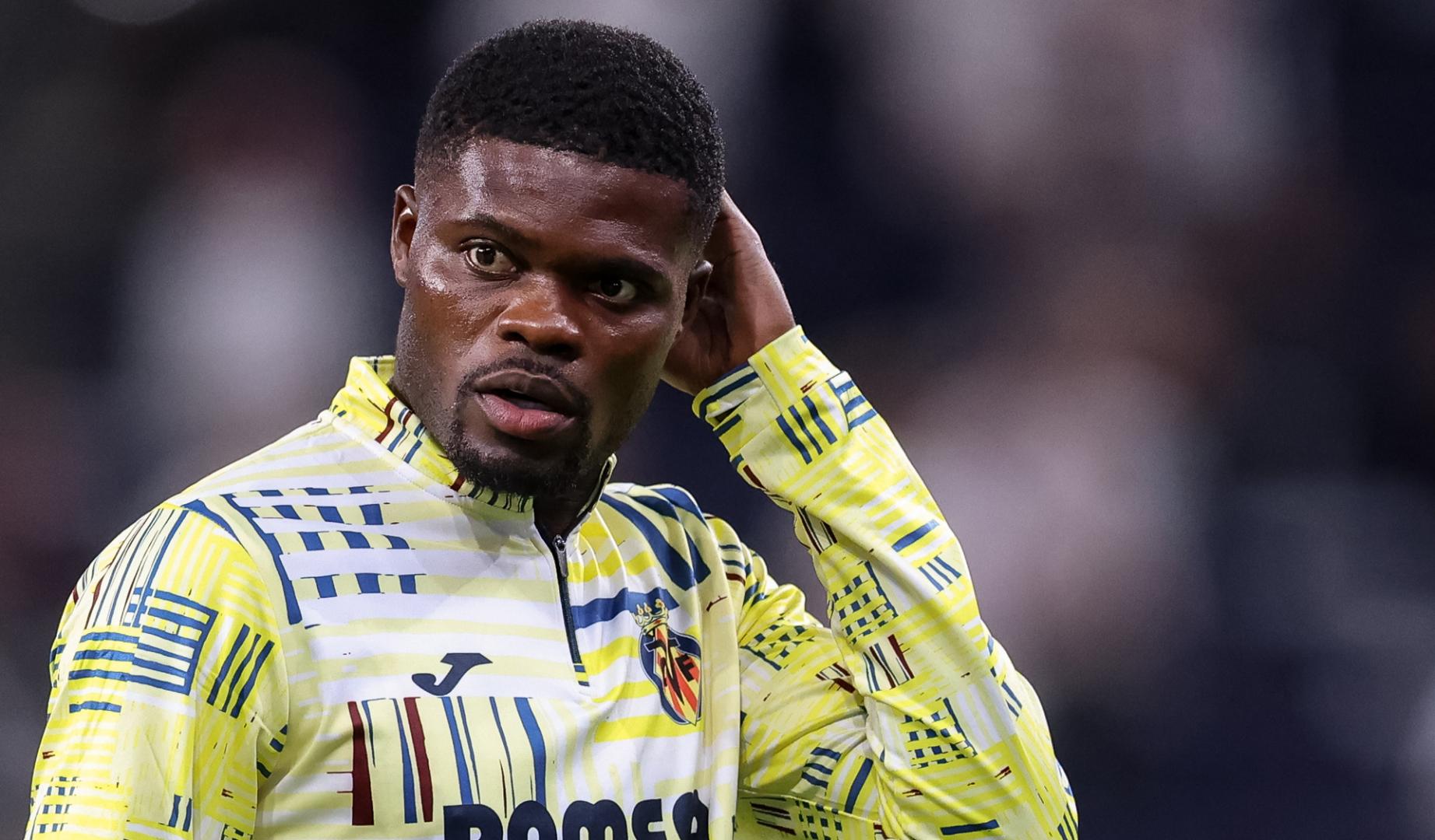 Thomas Partey, del Villarreal, durante un partido de la Liga de Campeones