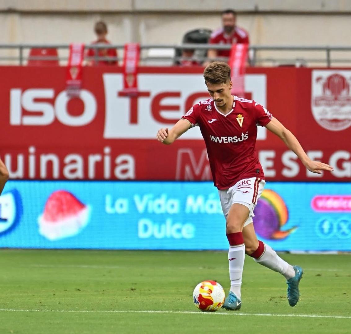 Antxon Jaso en un partido con el Real Murcia la pasada temporada