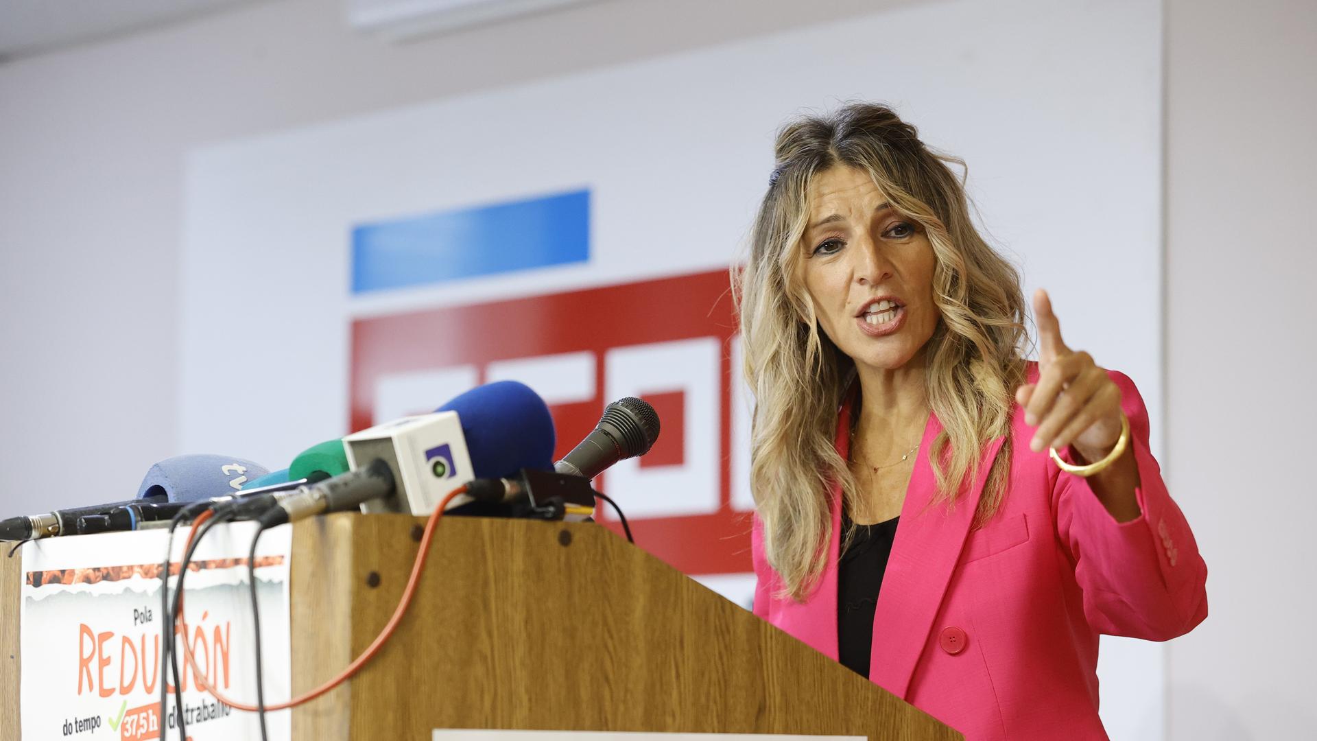Yolanda Díaz, de visita en Ferrol este viernes 26 de septiembre