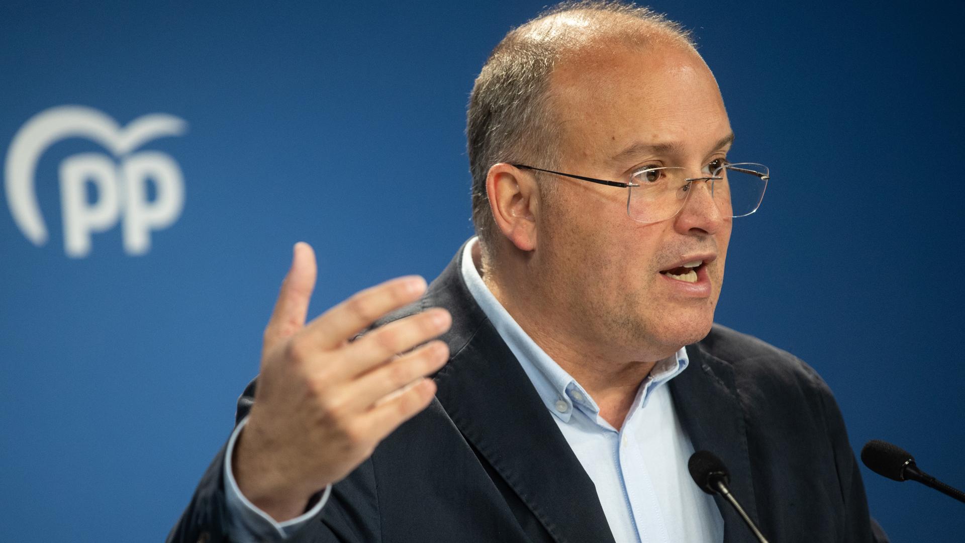El secretario general del Partido Popular, Miguel Tellado