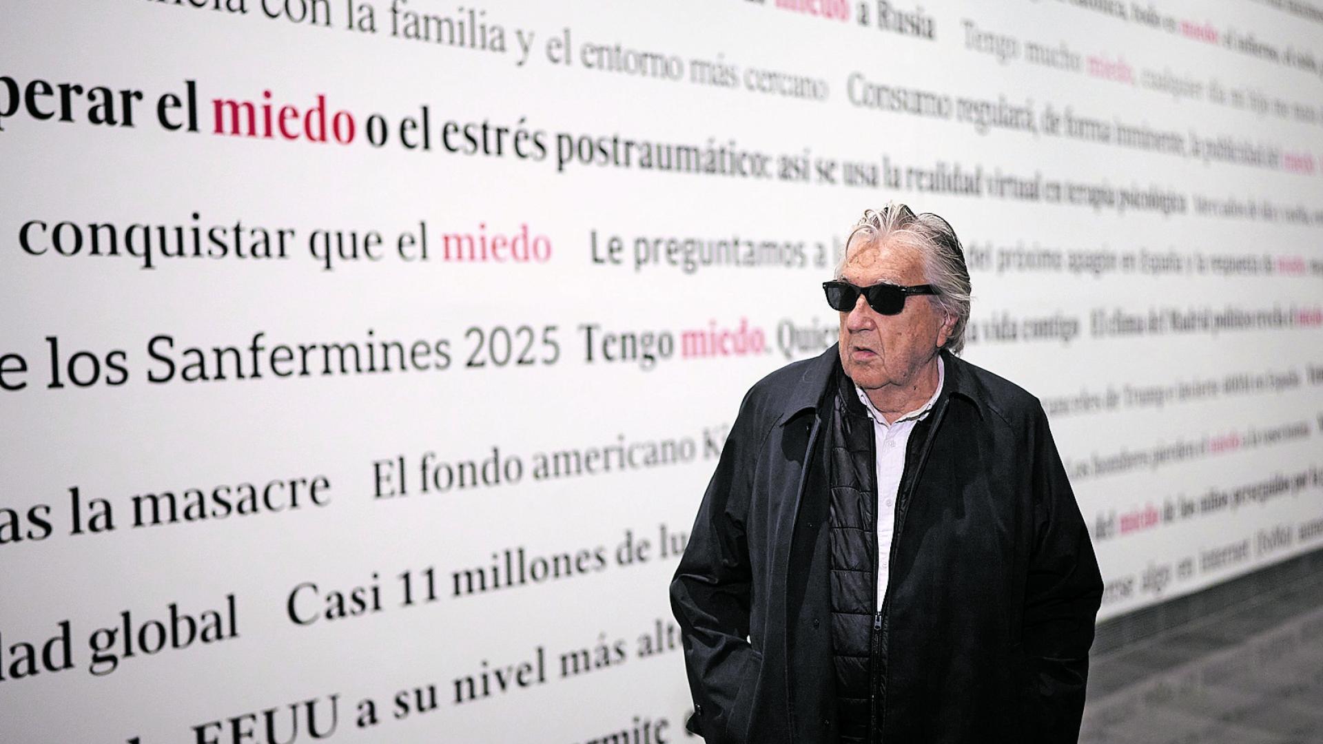 Antoni Muntadas, este miércoles, en el Museo Universidad de Navarra