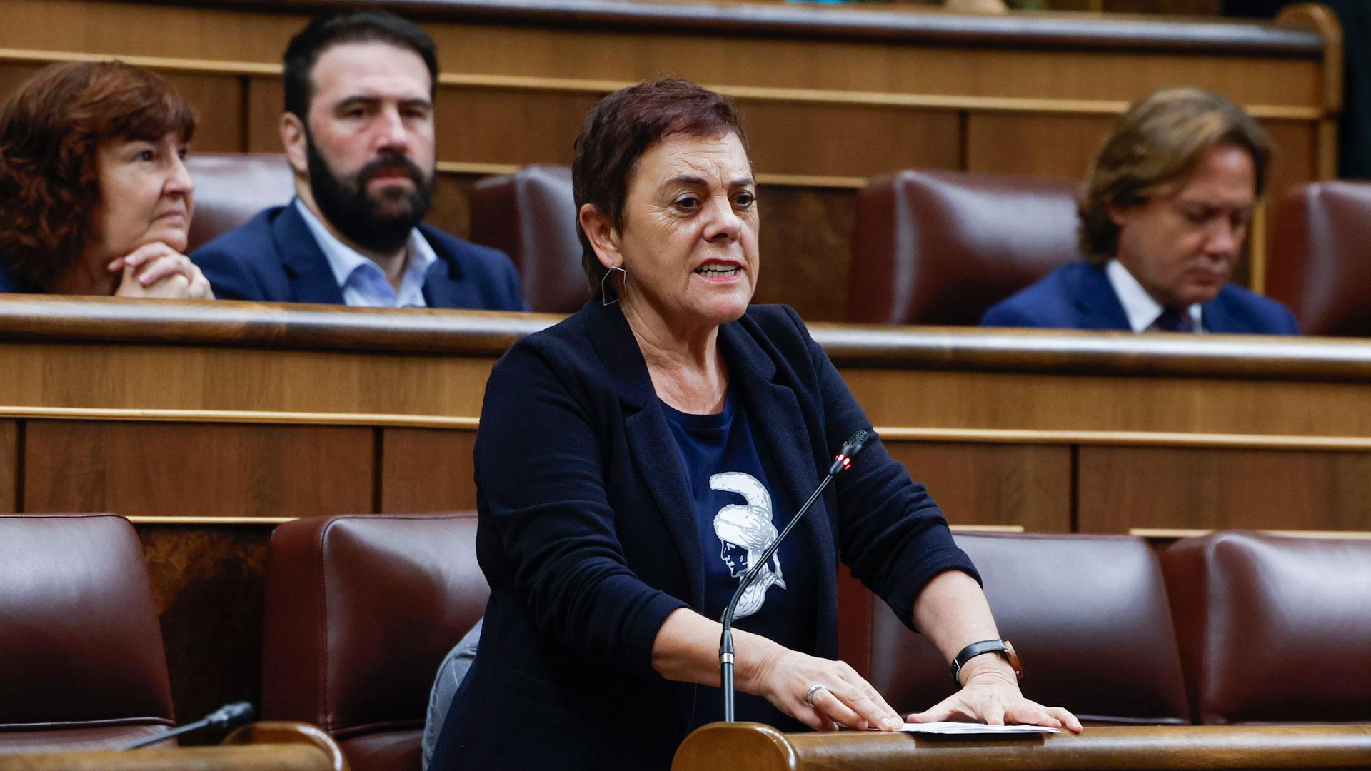 La portavoz de Bildu en el Congreso, Mertxe Aizpurua