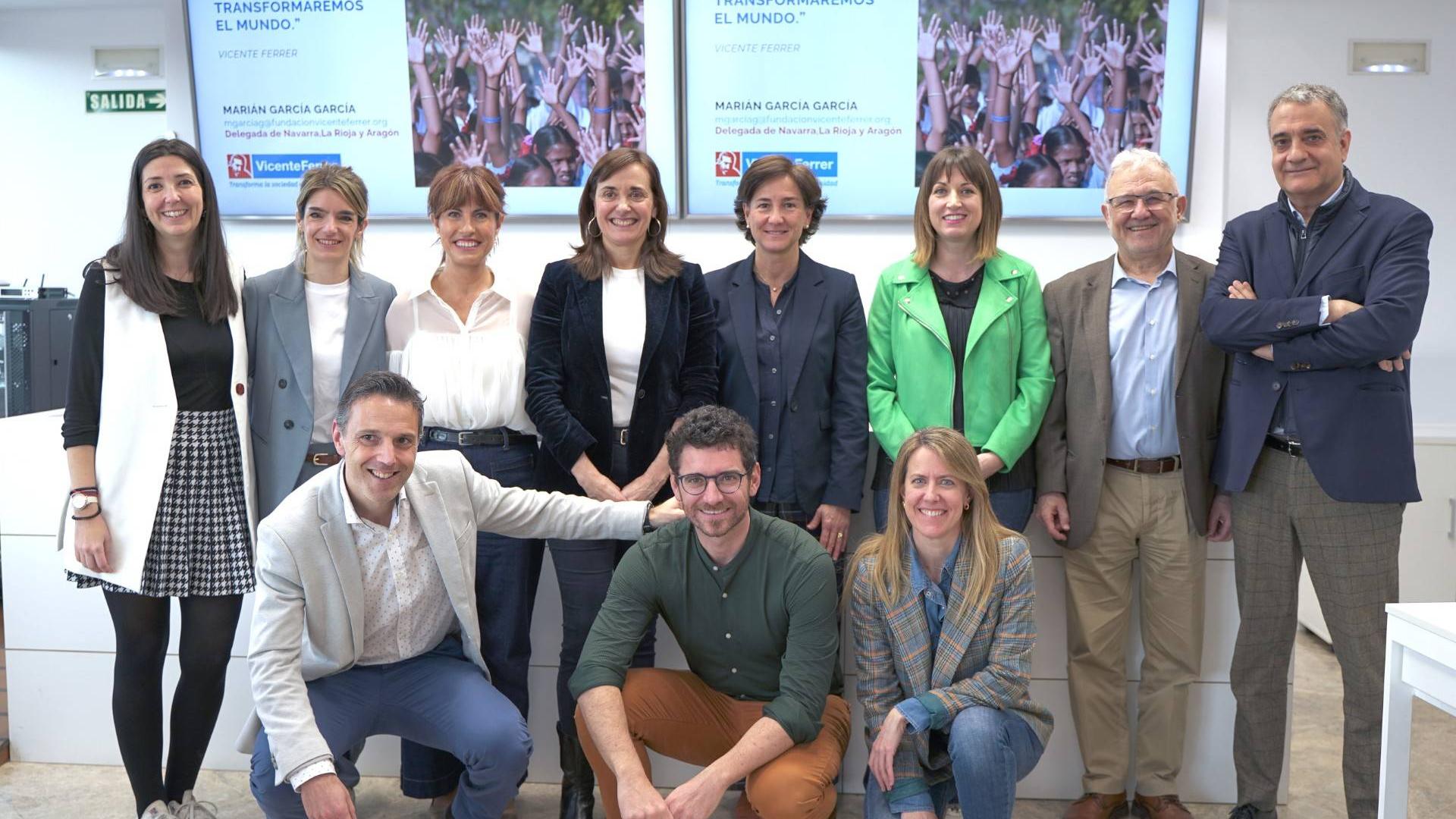 Responsables de las empresas colaboradoras y de la Fundación Vicente Ferrer