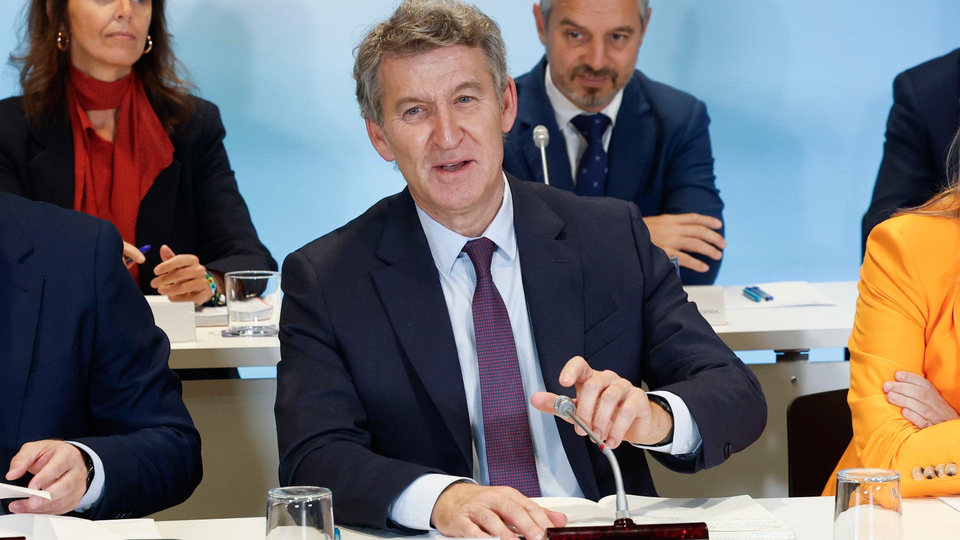 El presidente del Partido Popular, Alberto Núñez Feijóo