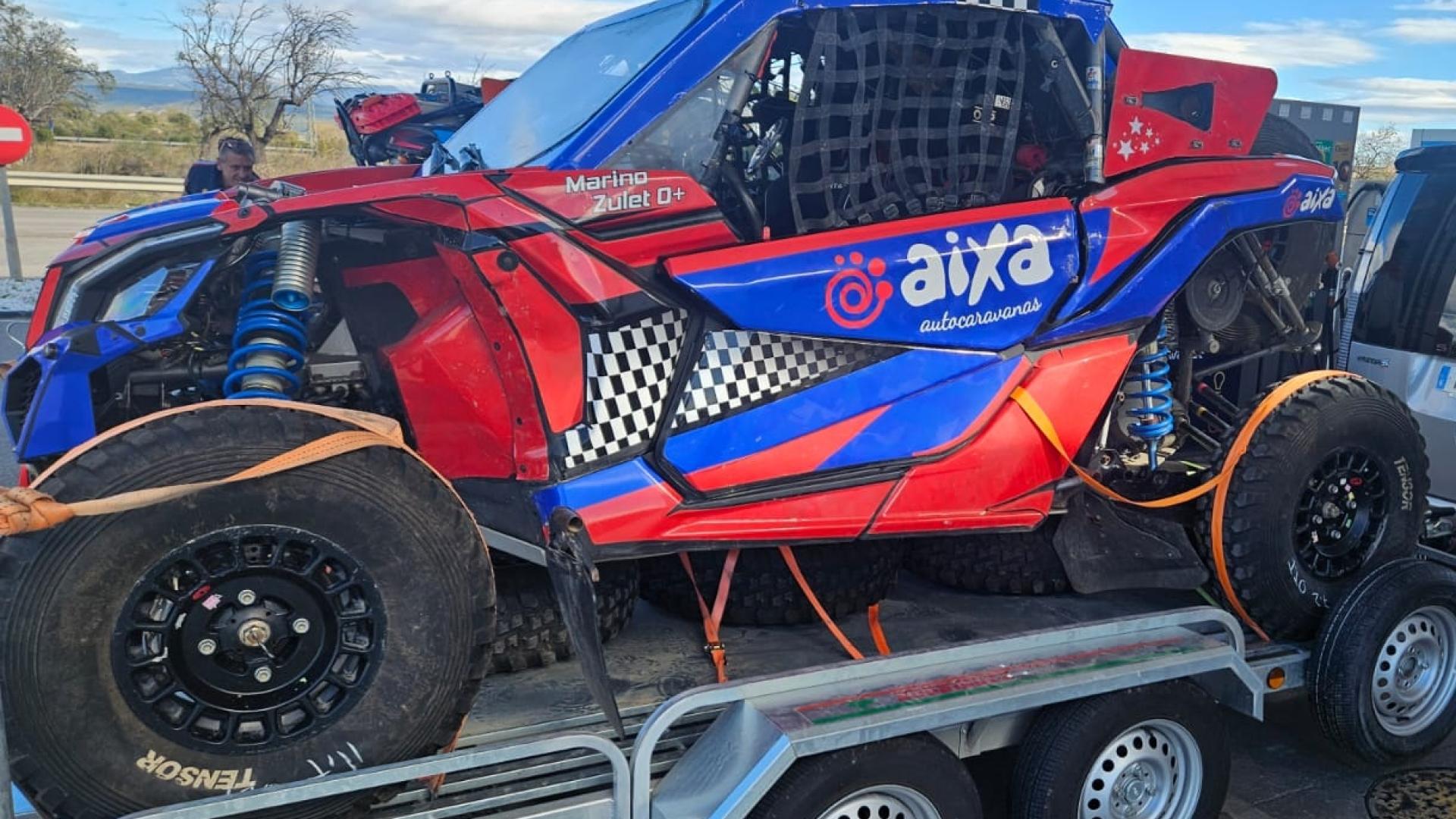 El buggy del piloto navarro Marino Zulet, que competirá en el Addax Rally