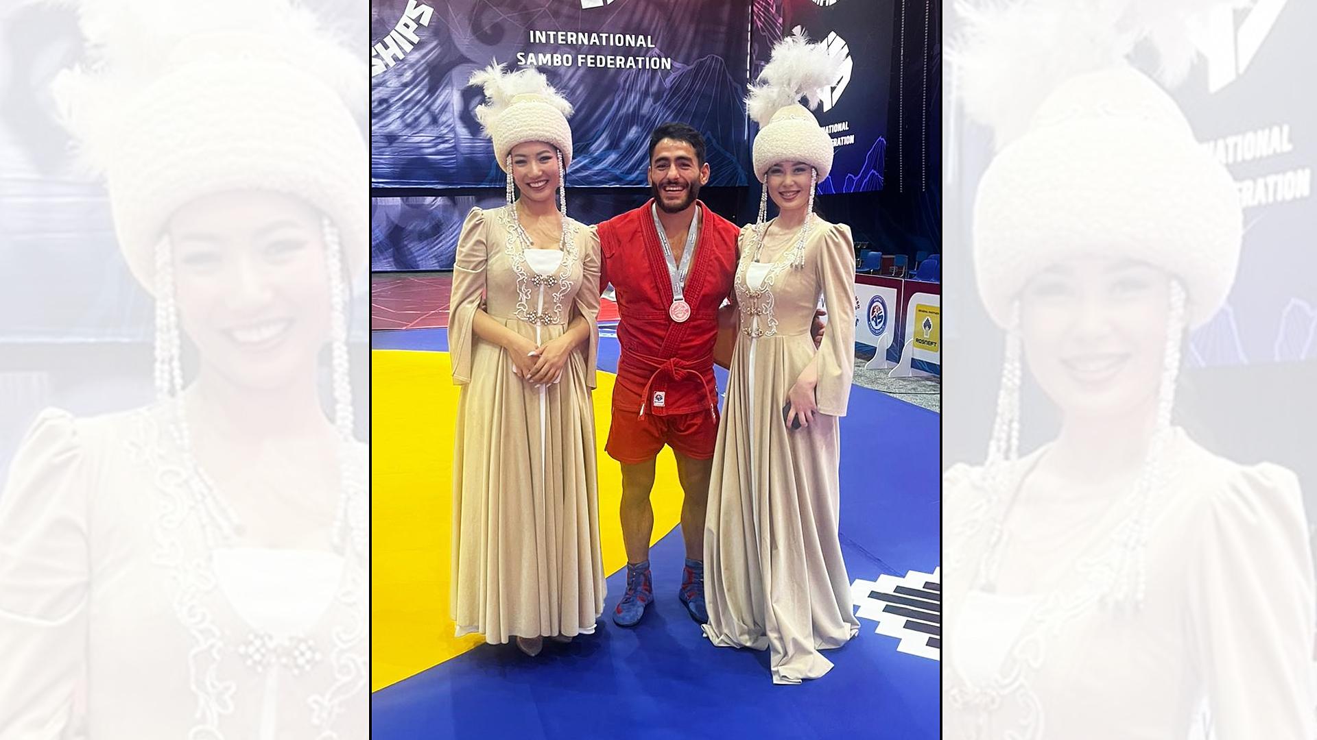 El navarro navarro Ibai Gracia en el Mundial de Kirguistán /