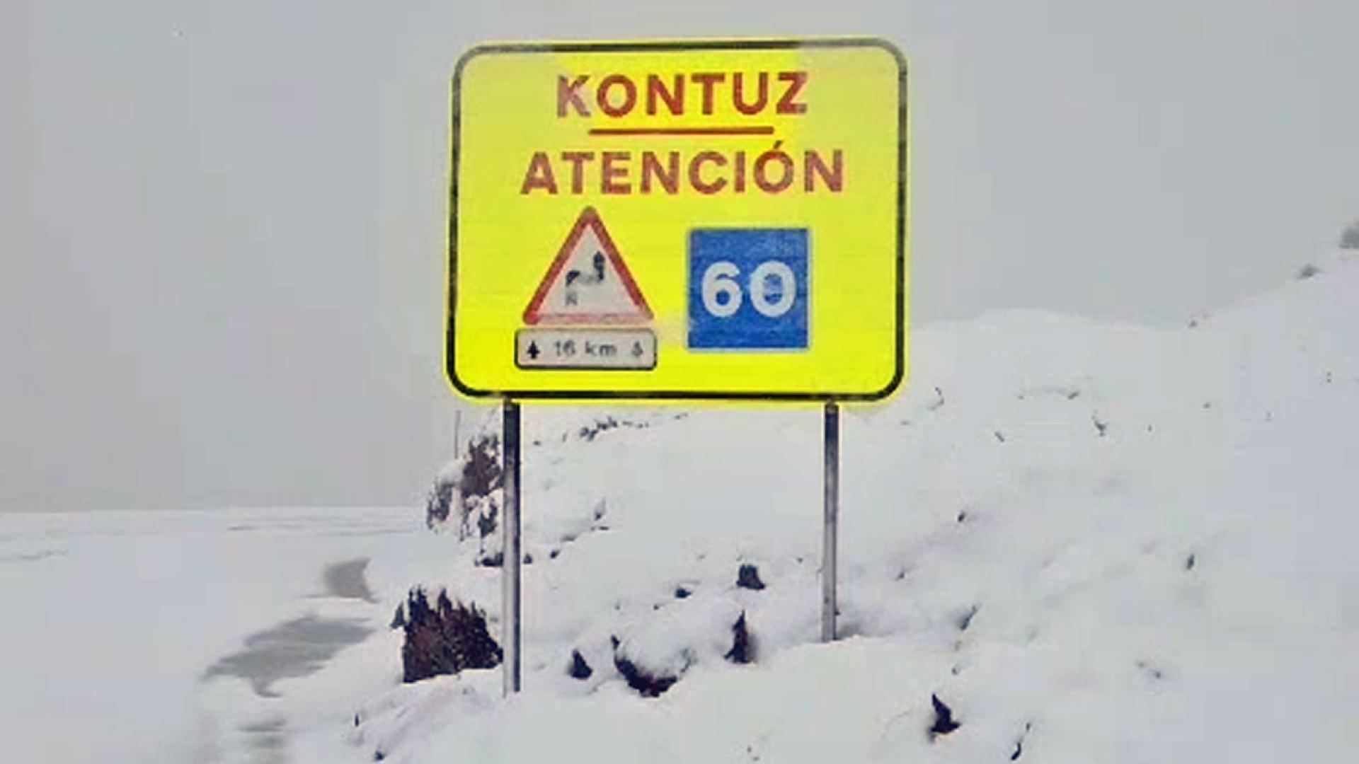 La nieve ha llegado este sábado a Navarra. A 1.600 metros de altitud, eso sí. Las cámaras de La Contienda, en la estación de Larra-Belagua, a 1.678 metros de altura muestran un manto nevado este sábado en esta zona del Pirineo navarro.