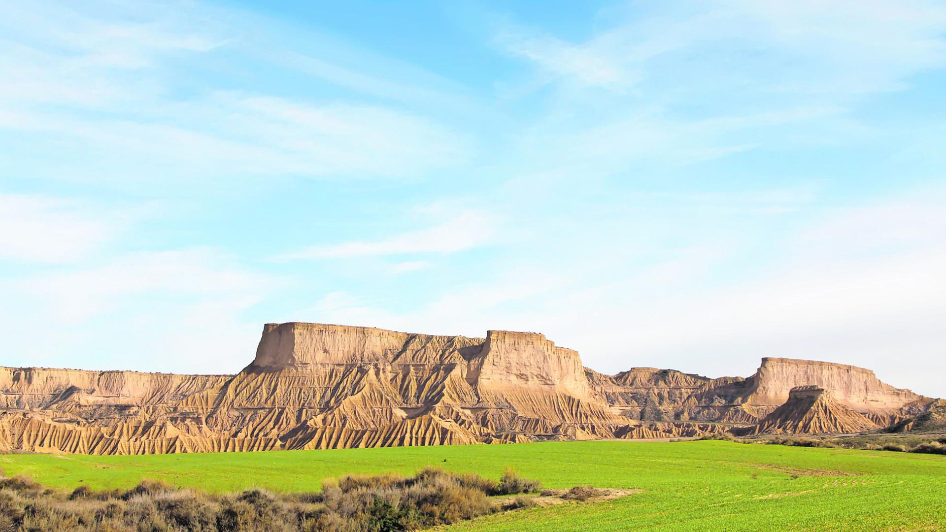 Una imagen del Parque Natural de las Bardenas Reales
