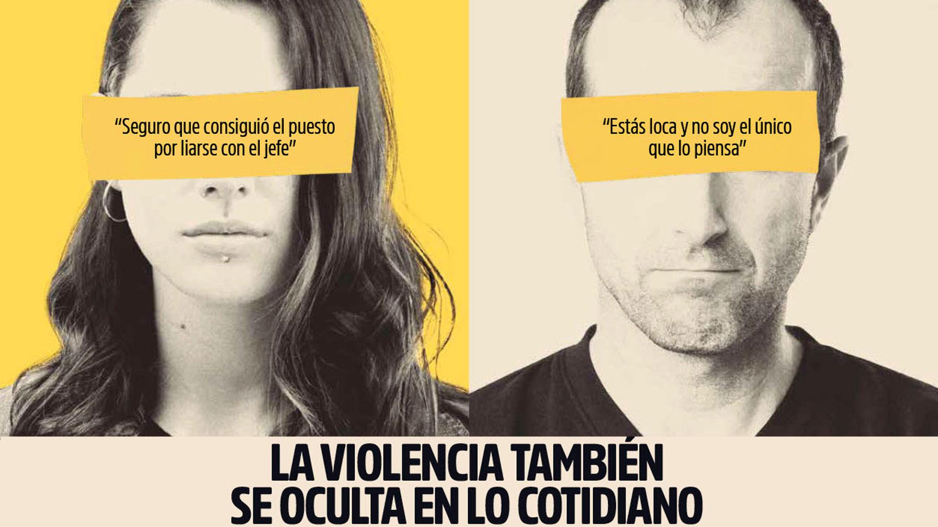 Cartel de la campaña del Gobierno de Navarra por el 25N