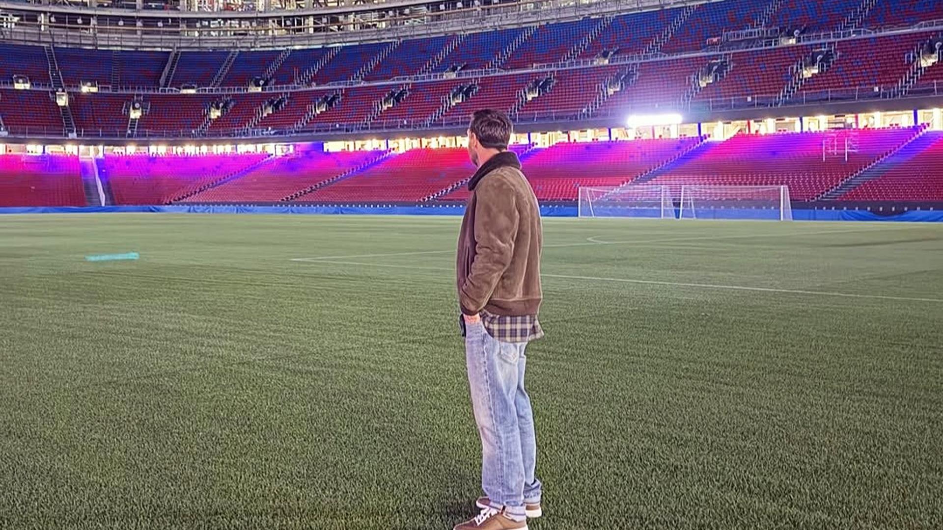 El futbolista argentino Leo Messi en su visita al Spotify Camp Nou en noviembre de 2025