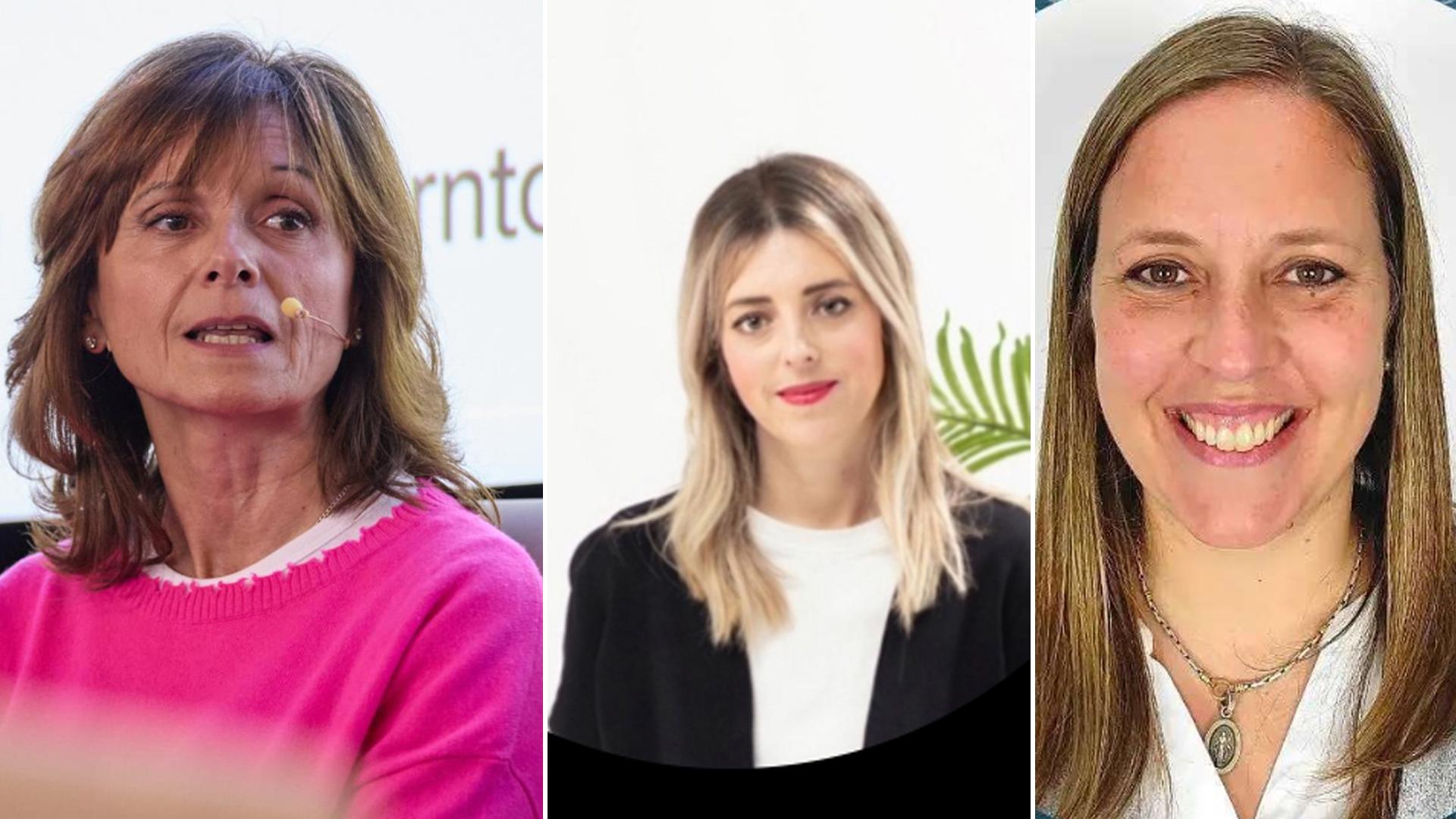 De izquierda a derecha: Yolanda Torres, Maite Pérez Senosiain y Lucía Vanrell