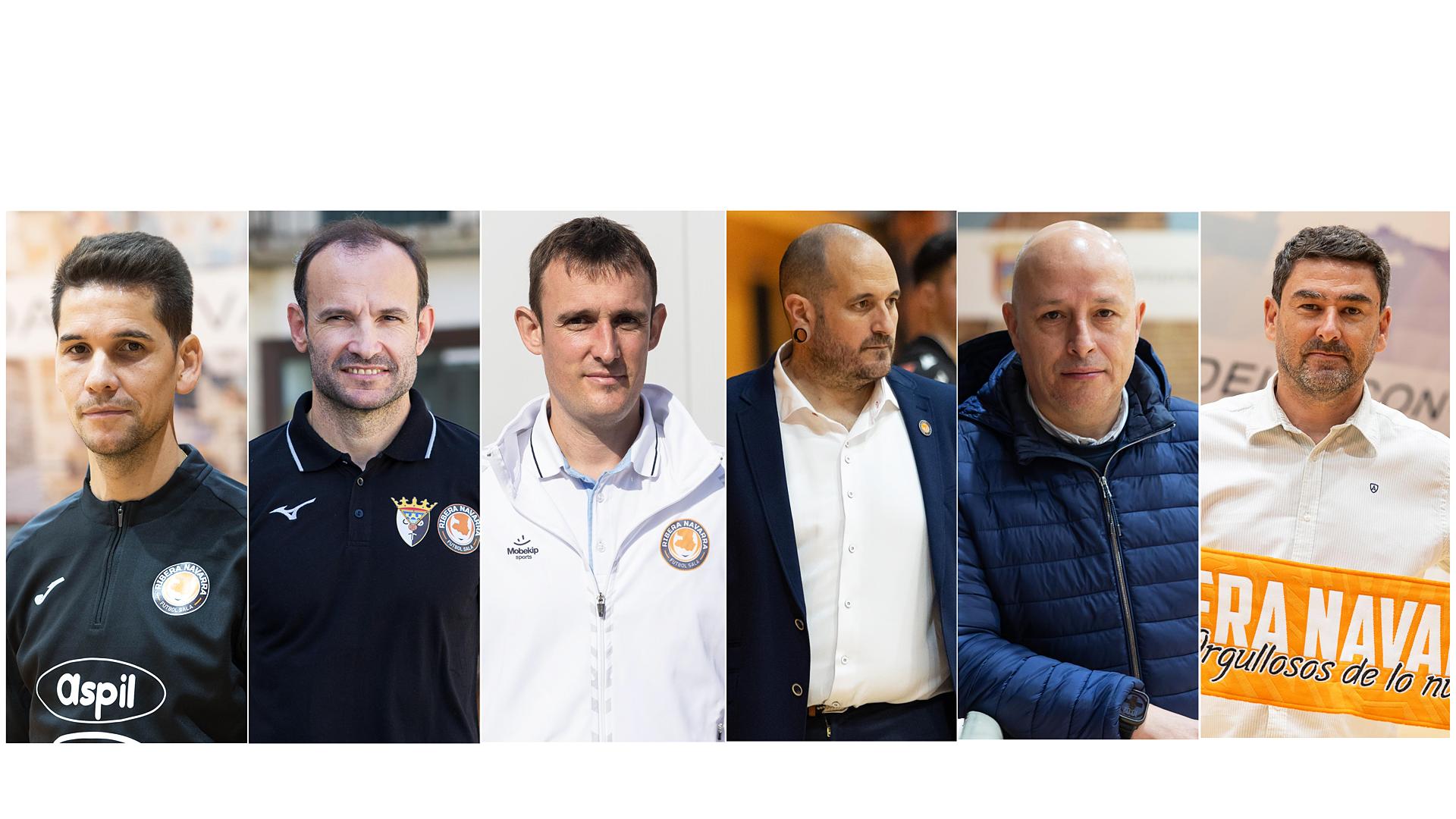 De izda. a dcha., Diego Ríos, Juanma Marrube, Álvaro Cordón 'Cone', Francisco Javier Jiménez 'Kapu', David Zambrano y Daniel Ibáñes /