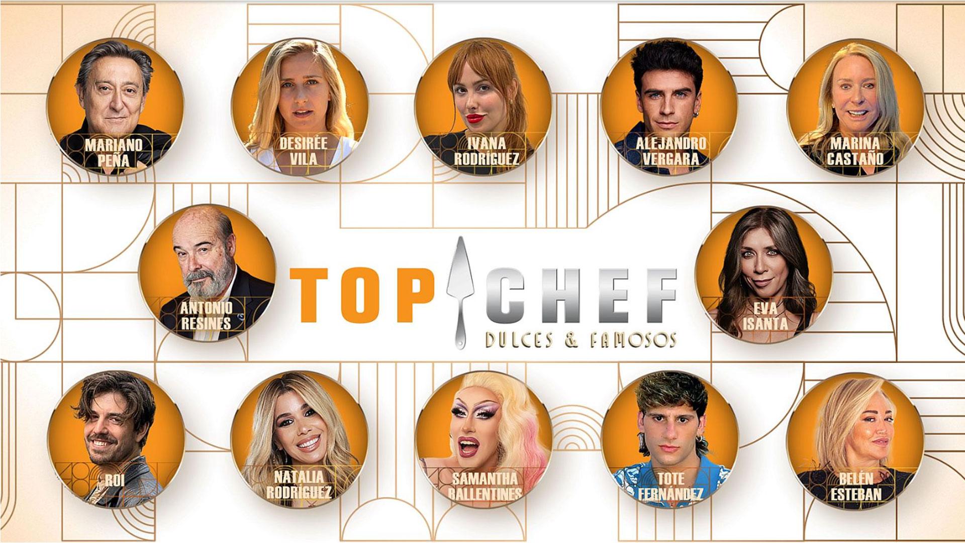 Estos son los 12 famosos competirán para convertirse en el mejor pastelero en 'Top Chef: Dulces y Famosos'