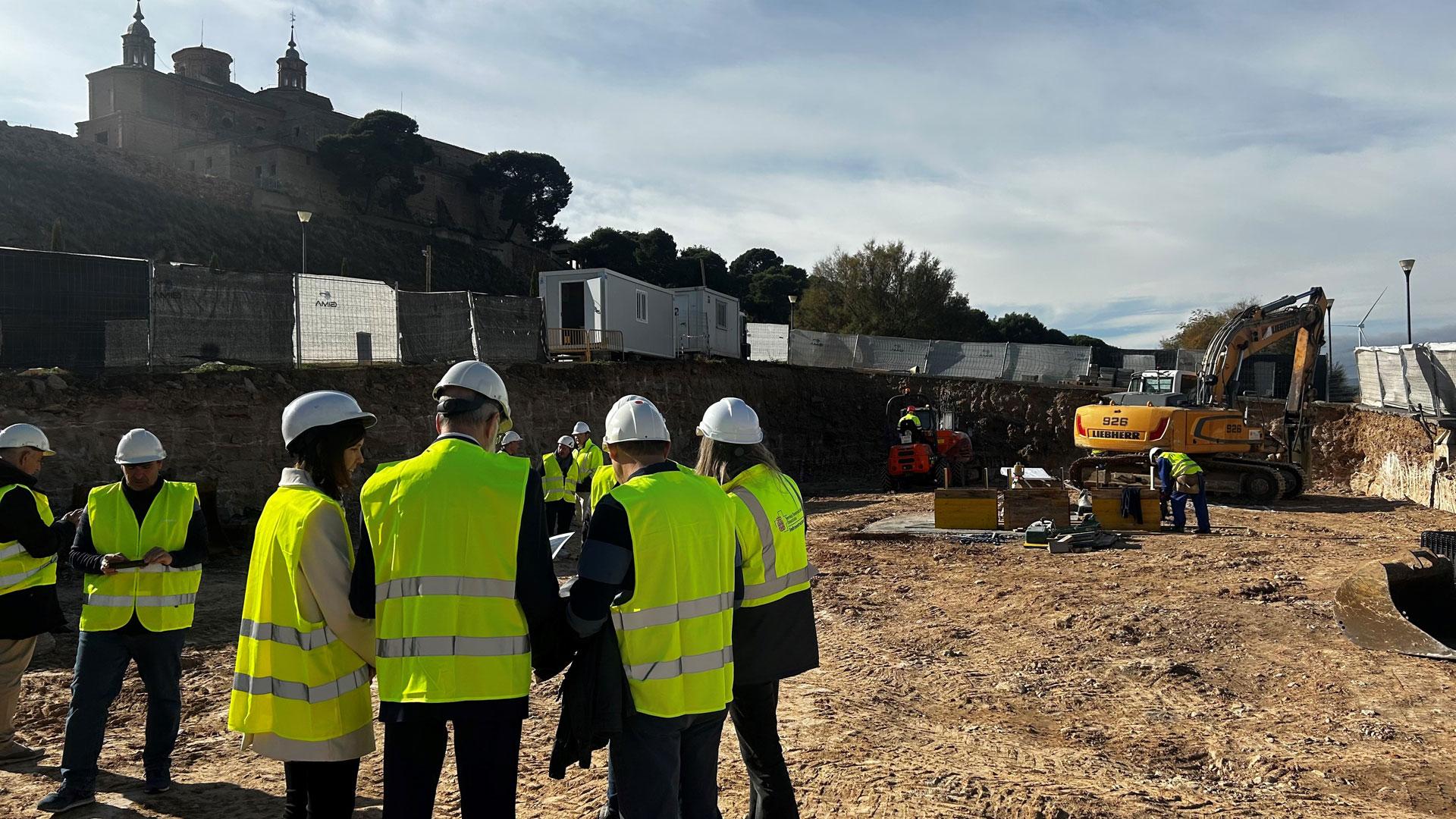 Visita del consejero de Salud, Fernando Domínguez, a las obras del nuevo centro de salud de Cascante