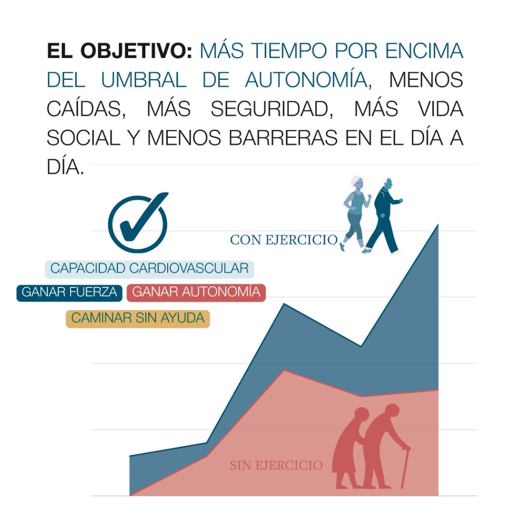 Gráfíco del progreso funcional