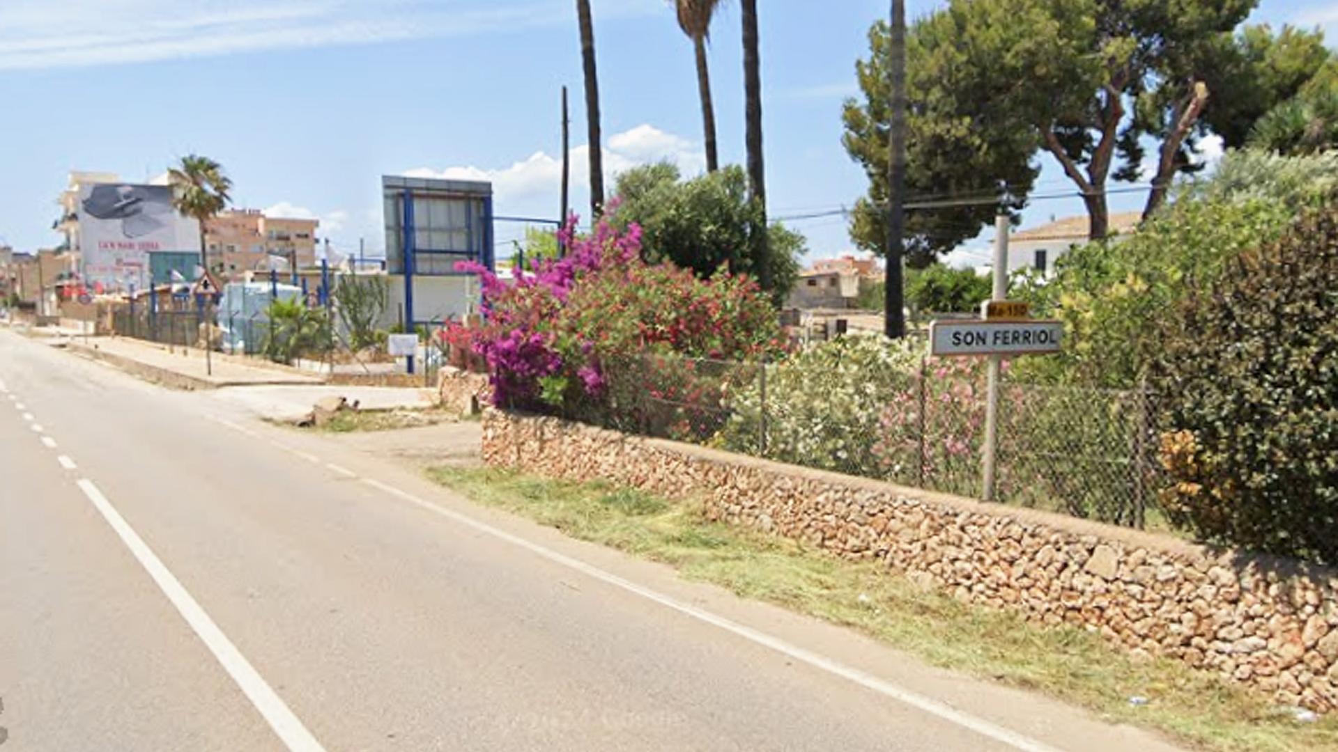 Acceso a la localidad de Son Ferriol /