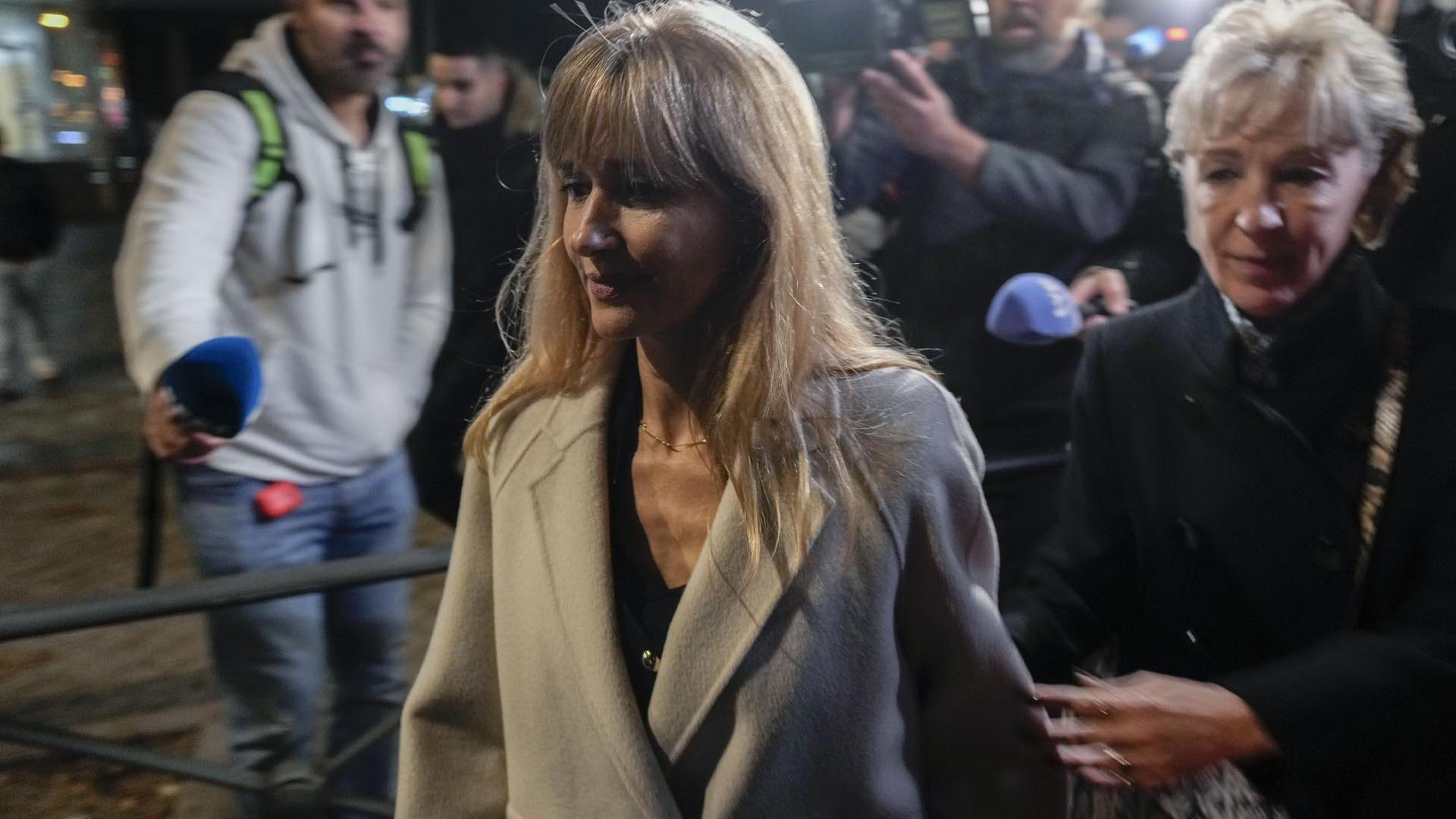La secretaria general de la Presidencia del Ejecutivo, Judit González, a la salida del Juzgado de Instrucción este domingo