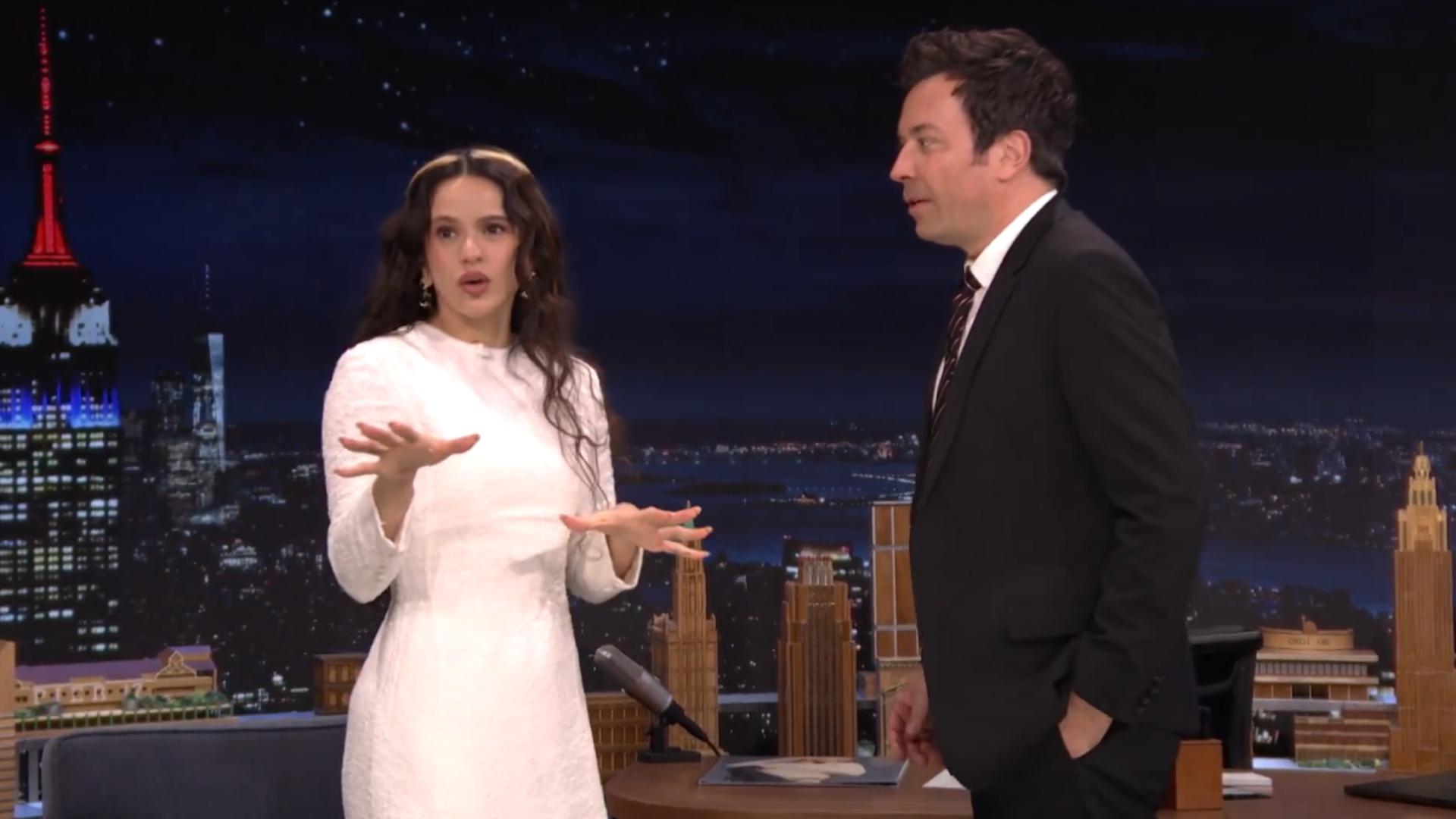 Rosalía y Jimmy Fallon