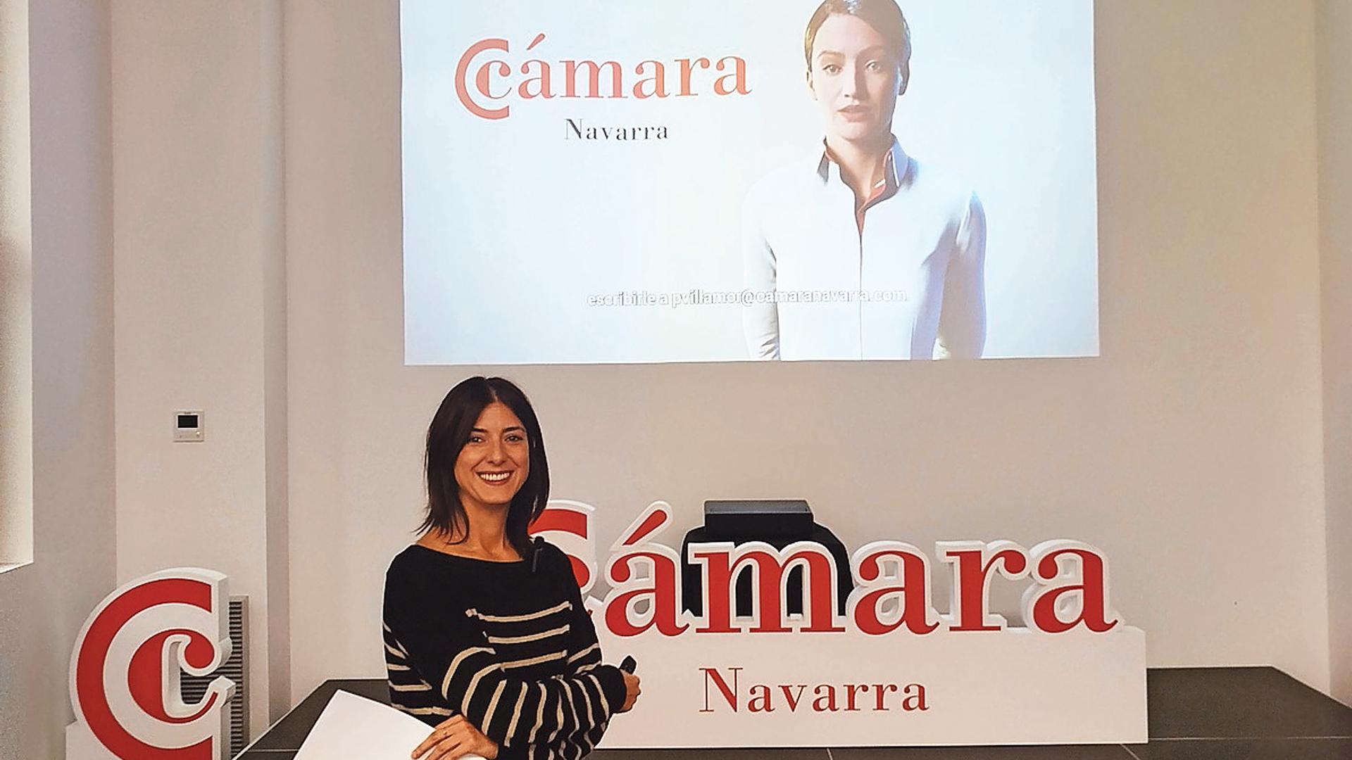 Paula Villamor, en la presentación de Irati /
