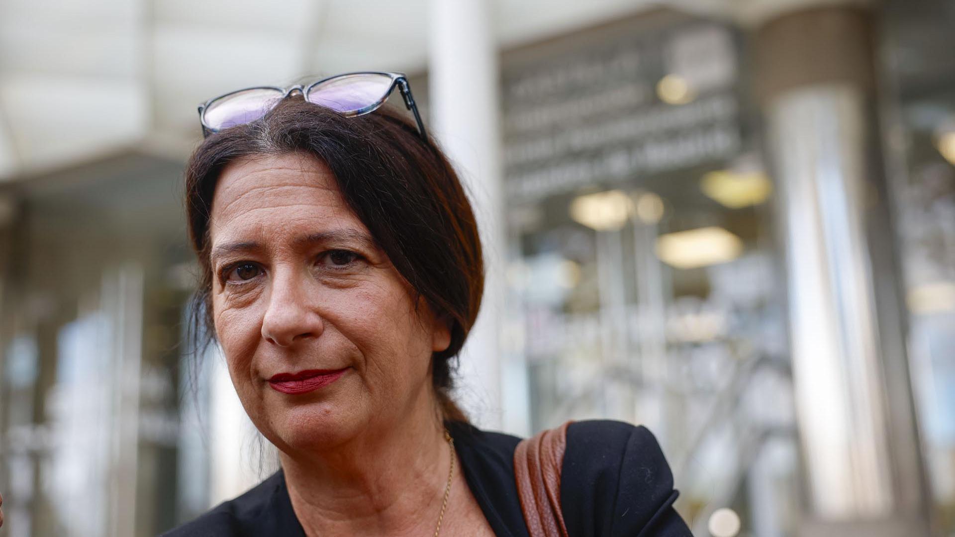 Leire Díez, este lunes a las puertas de los Juzgados de Plaza de Castilla