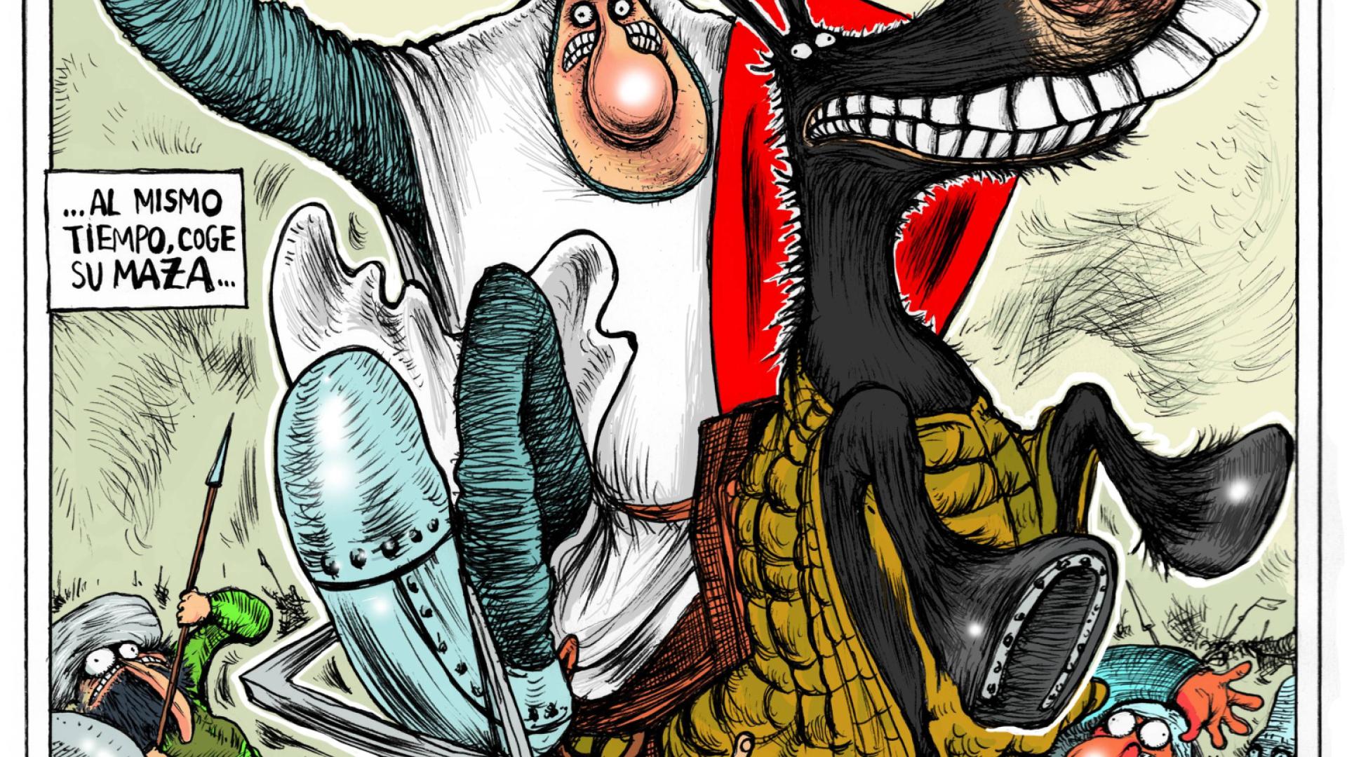 Sancho el Fuerte, en una viñeta sobre la batalla de Las Navas de Tolosa