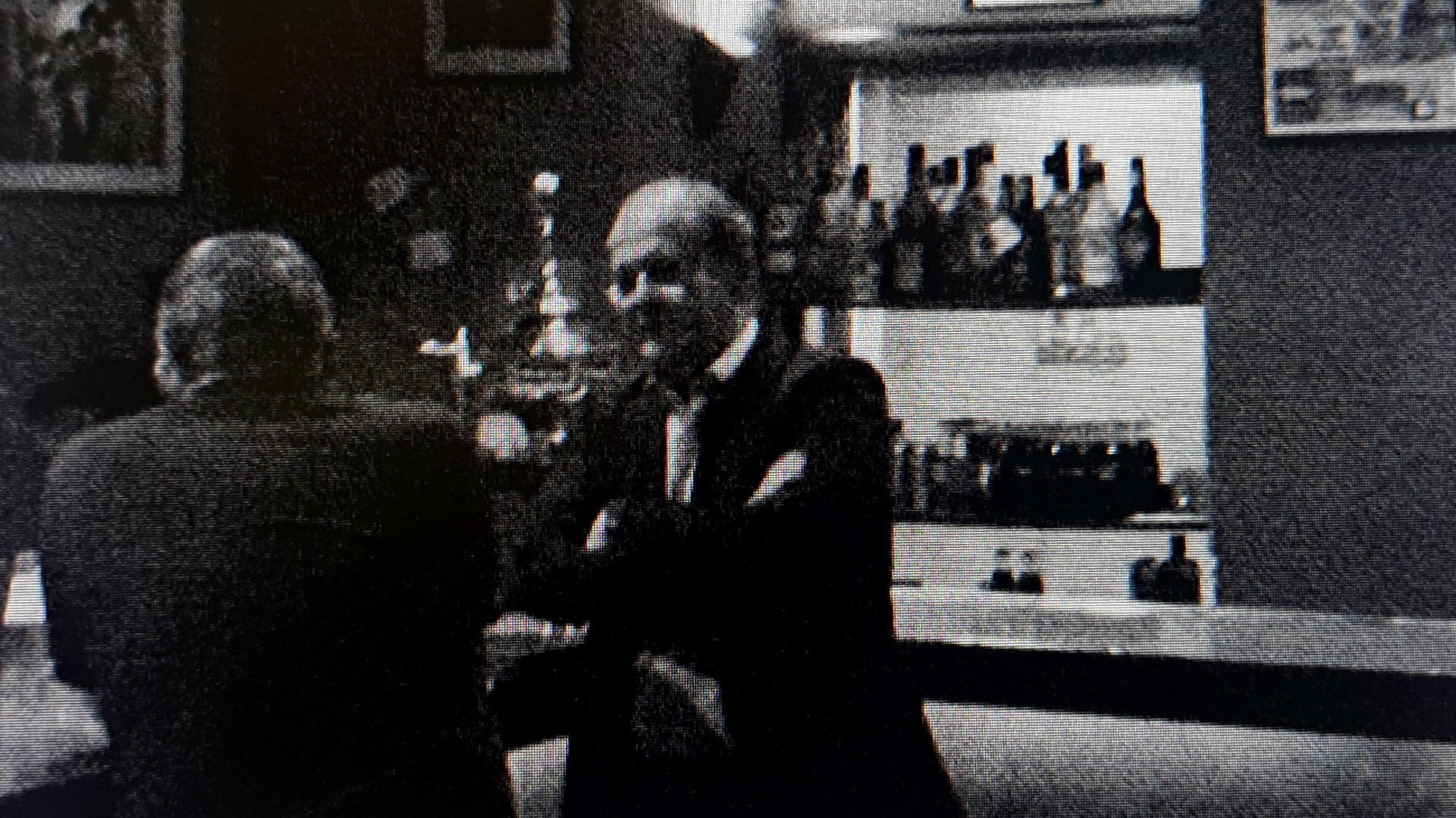 Justo Vicente, exdirectivo de Acciona, frente a quien parece ser Santos Cerdán (de espaldas).