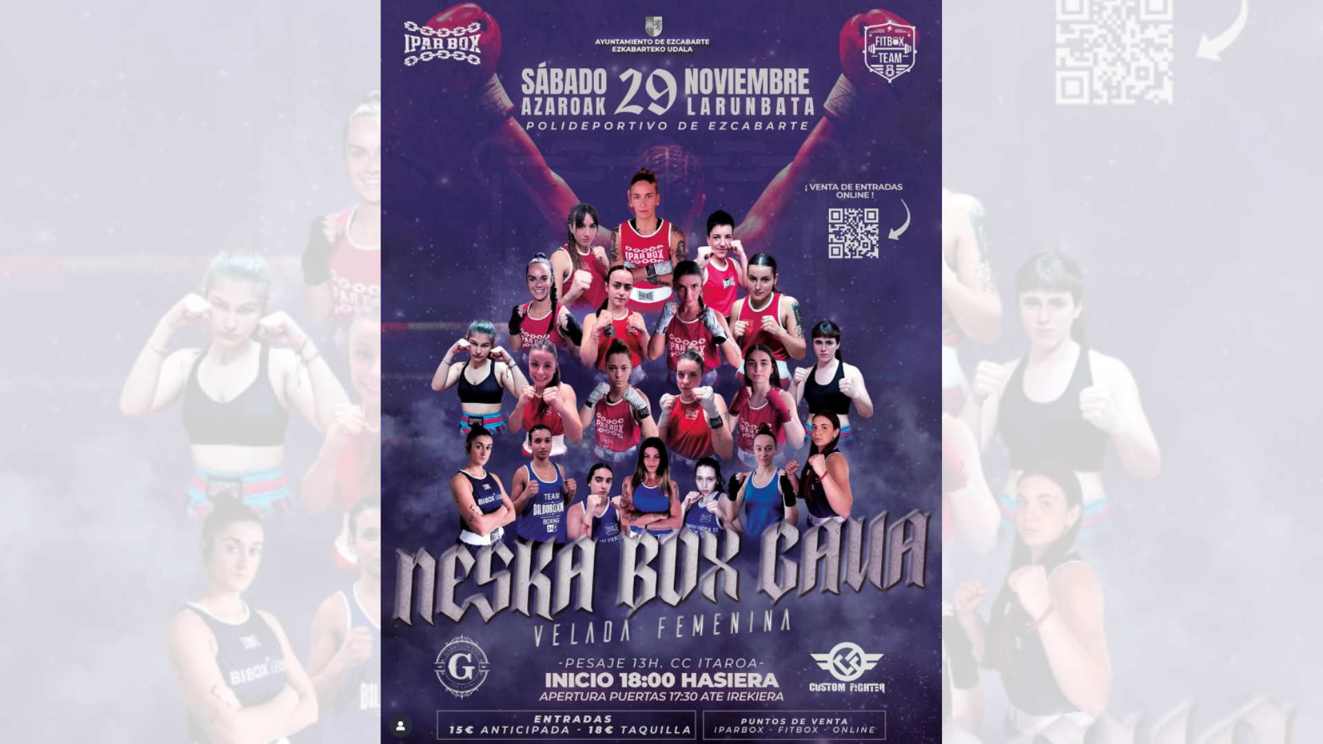 Cartel de la velada