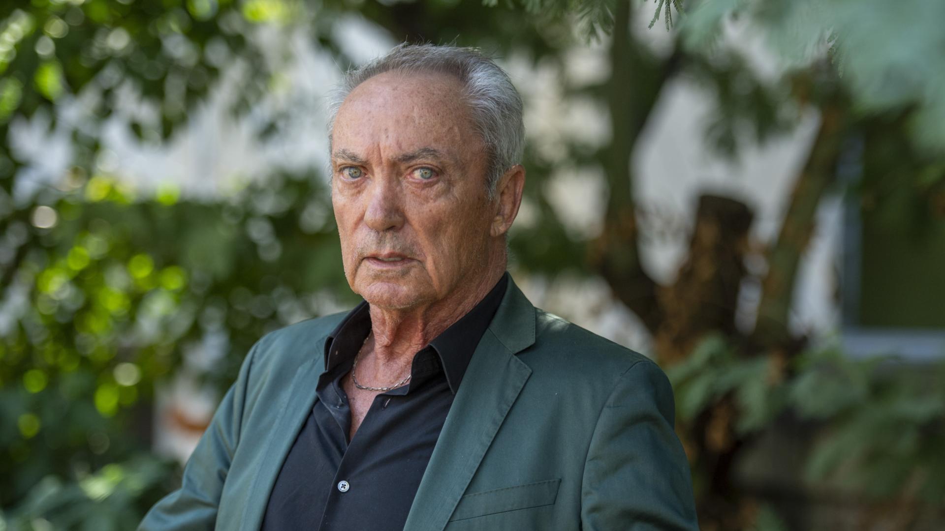 El actor alemán Udo Kier posa en el festival de Locarno en 2022