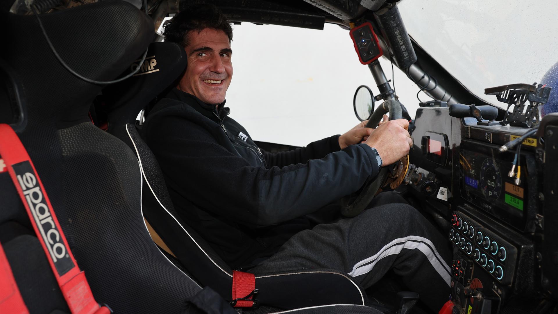 Zulet, dentro de su buggy Can-Am Maverick x3