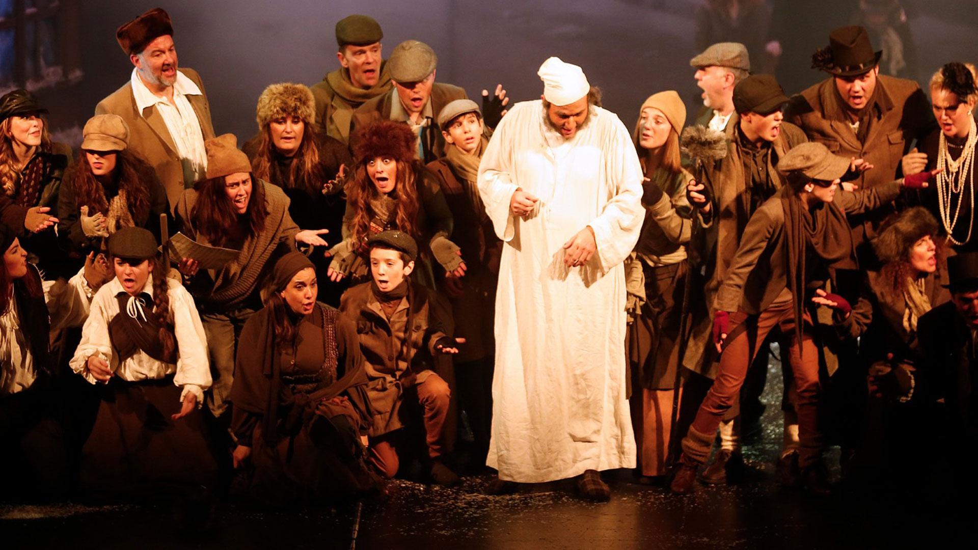 Una escena de la ópera para público familiar 'Cuento de Navidad'