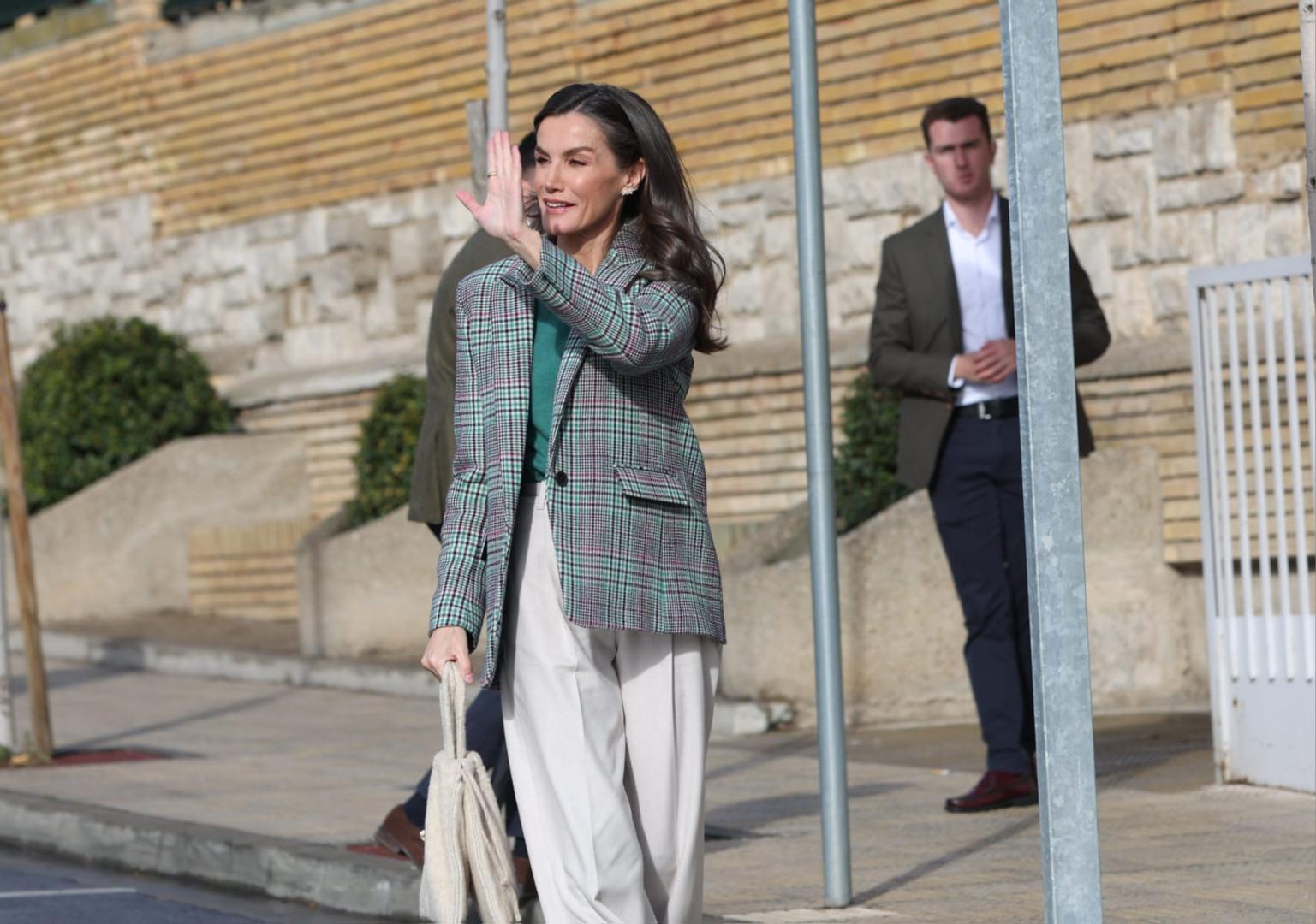 Foto de la visita de la reina Letizia a Tudela para el homenaje a Alejandro Amenábar