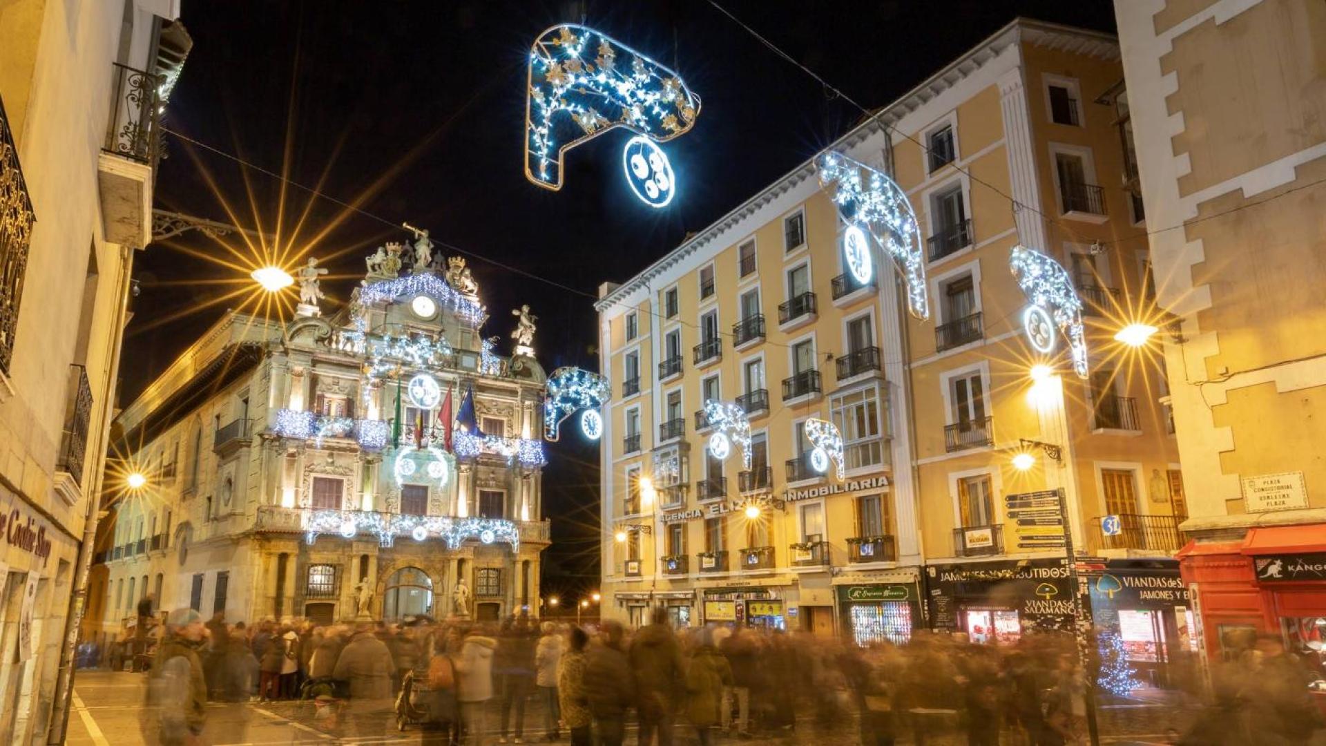 El sábado se encenderá la iluminación navideña en Pamplona.