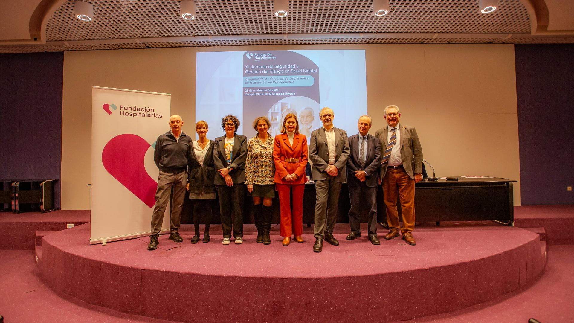 Imagen de la XI Jornada de Seguridad y Gestión del Riesgo en Salud Mental organizada en el Colegio de Médicos de Pamplona por Fundación Hospitalarias Navarra