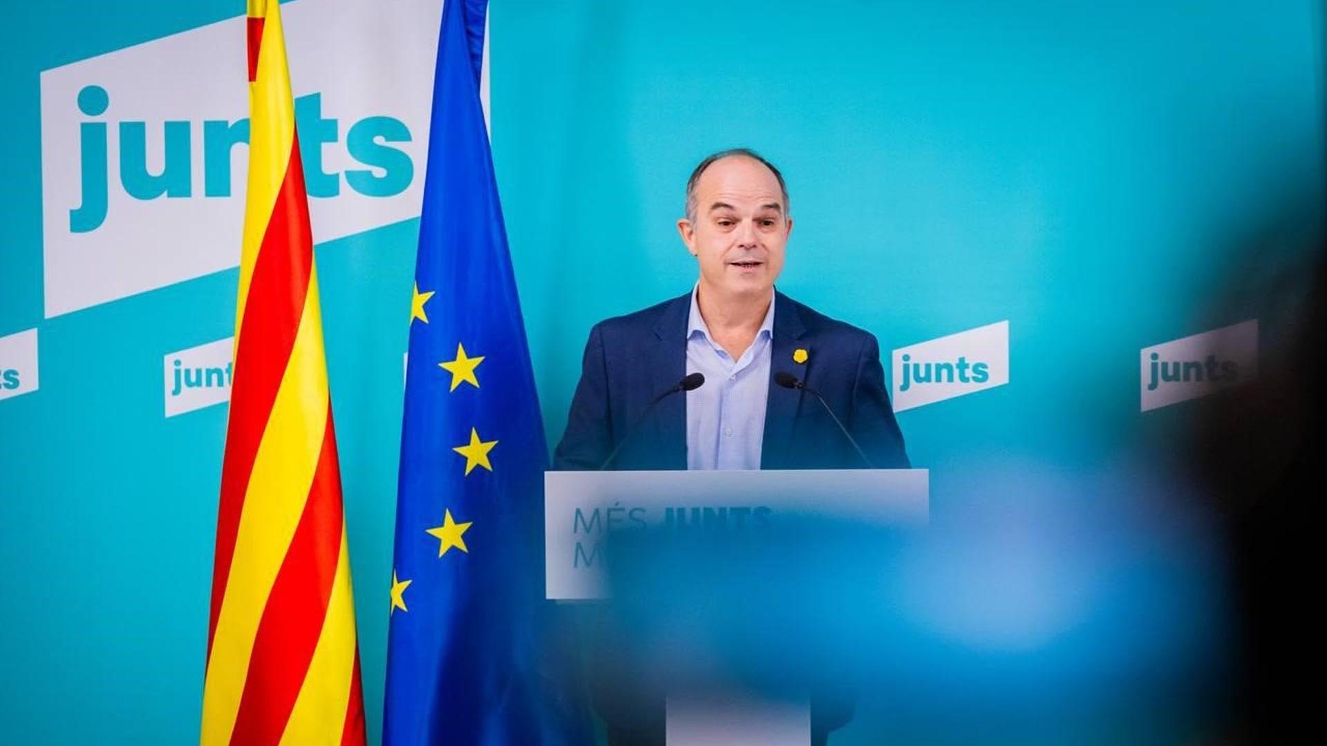 El secretario general de Junts, Jordi Turull, durante el Consell Nacional