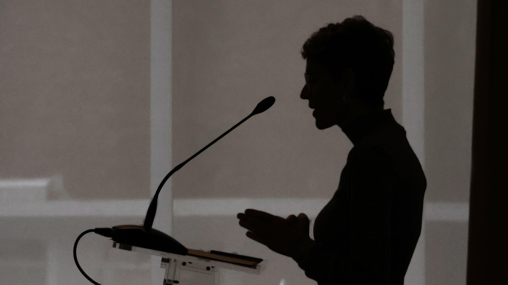La presidenta María Chivite, en un acto de esta semana