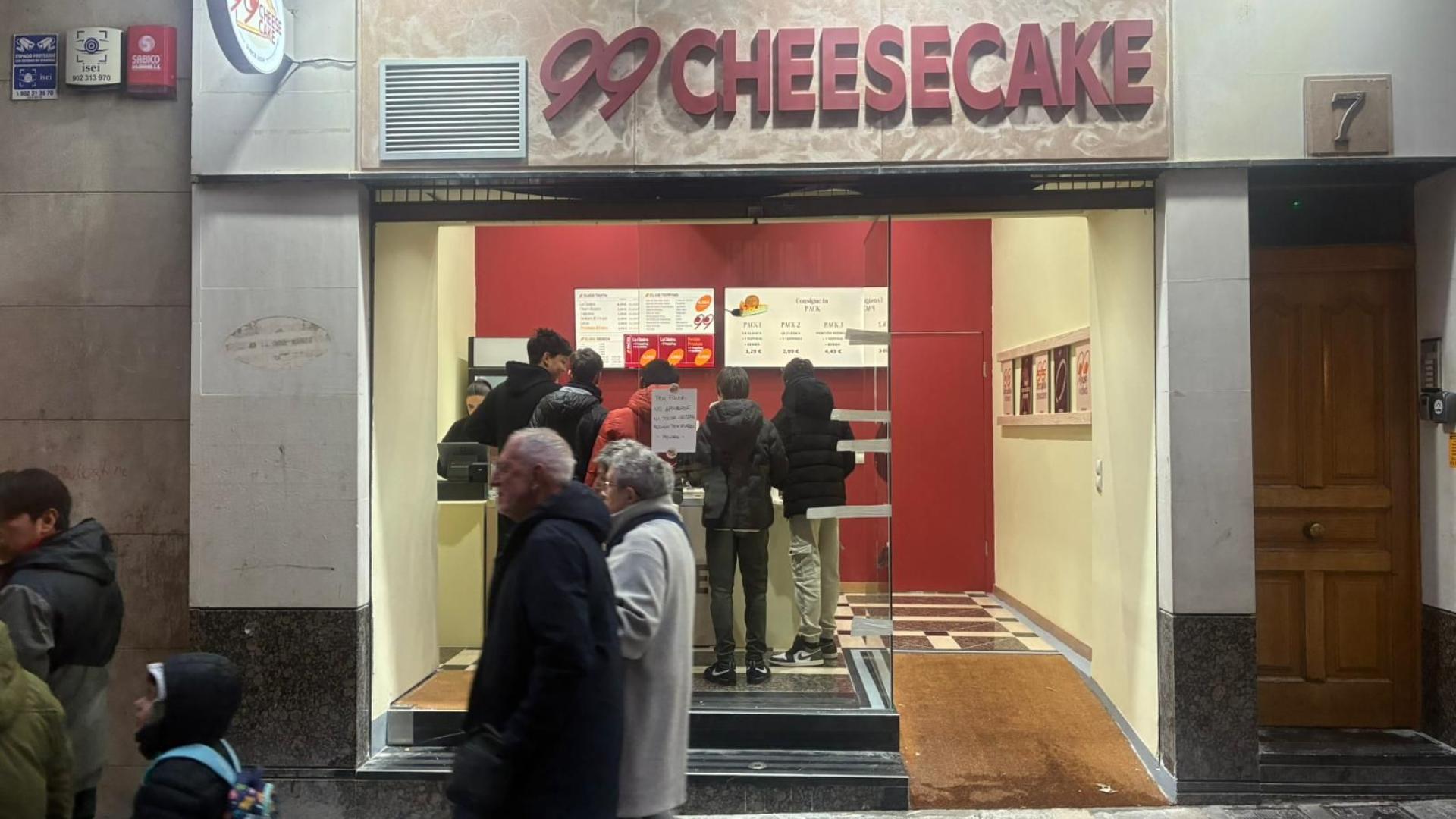 La tienda 99cheesecake, en la calle Chapitela de Pamplona
