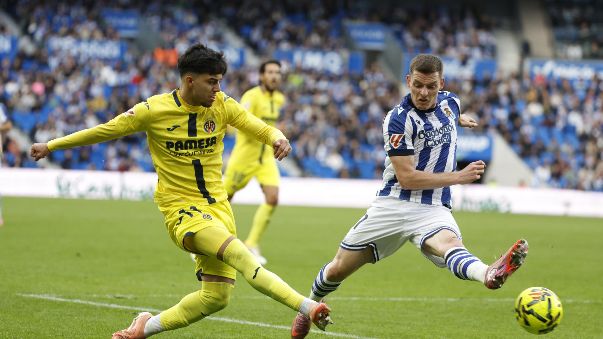 El partido liguero que enfrentó a la Real Sociedad y al Villarreal en el estadio Anoeta en San Sebastián