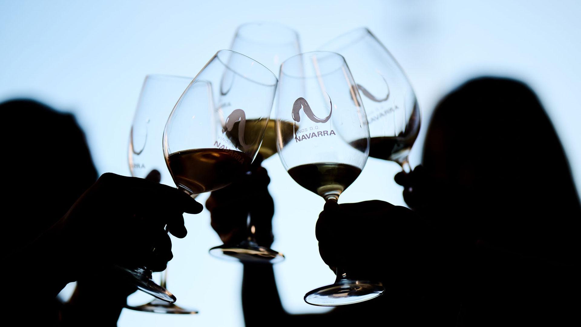 Brindis con vinos de la D.O. Navarra