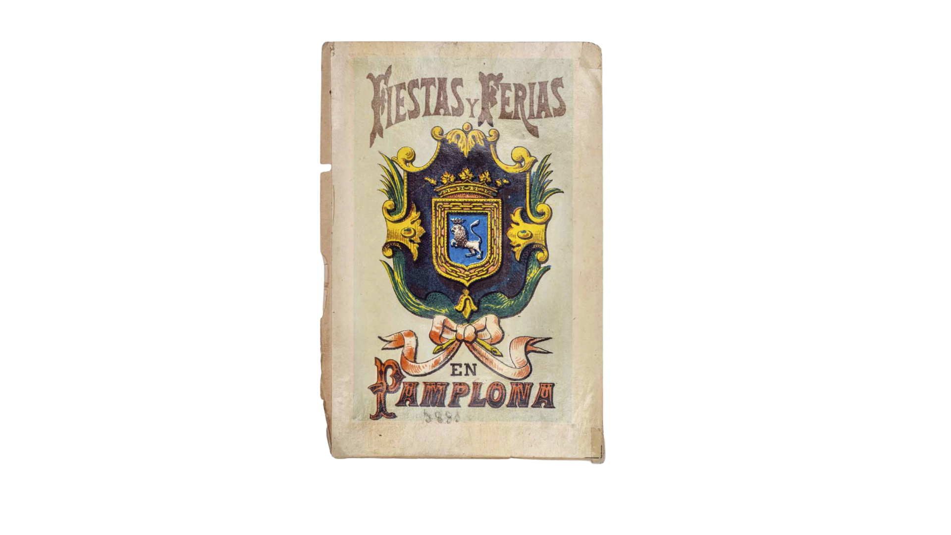 Portada del primer programa oficial de San Fermín, de 1881