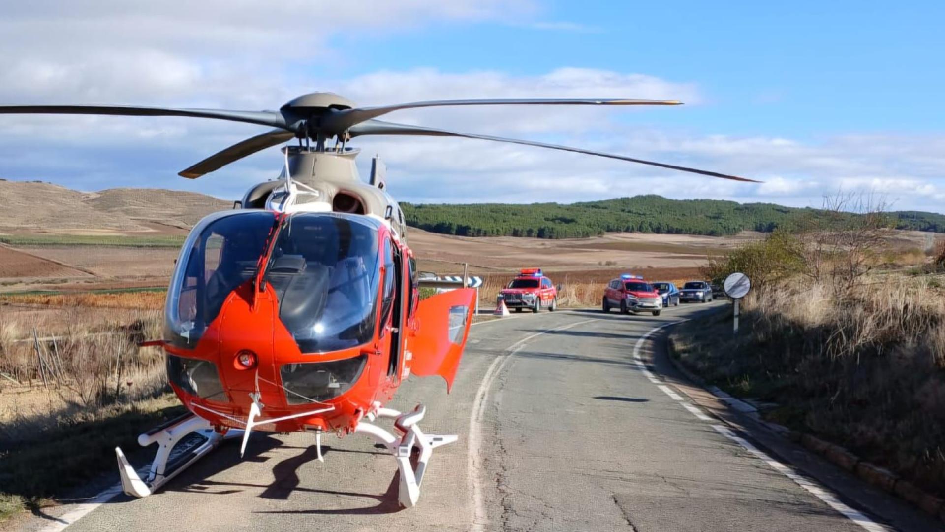 El herido ha sido trasladado al HUN en helicóptero medicalizado