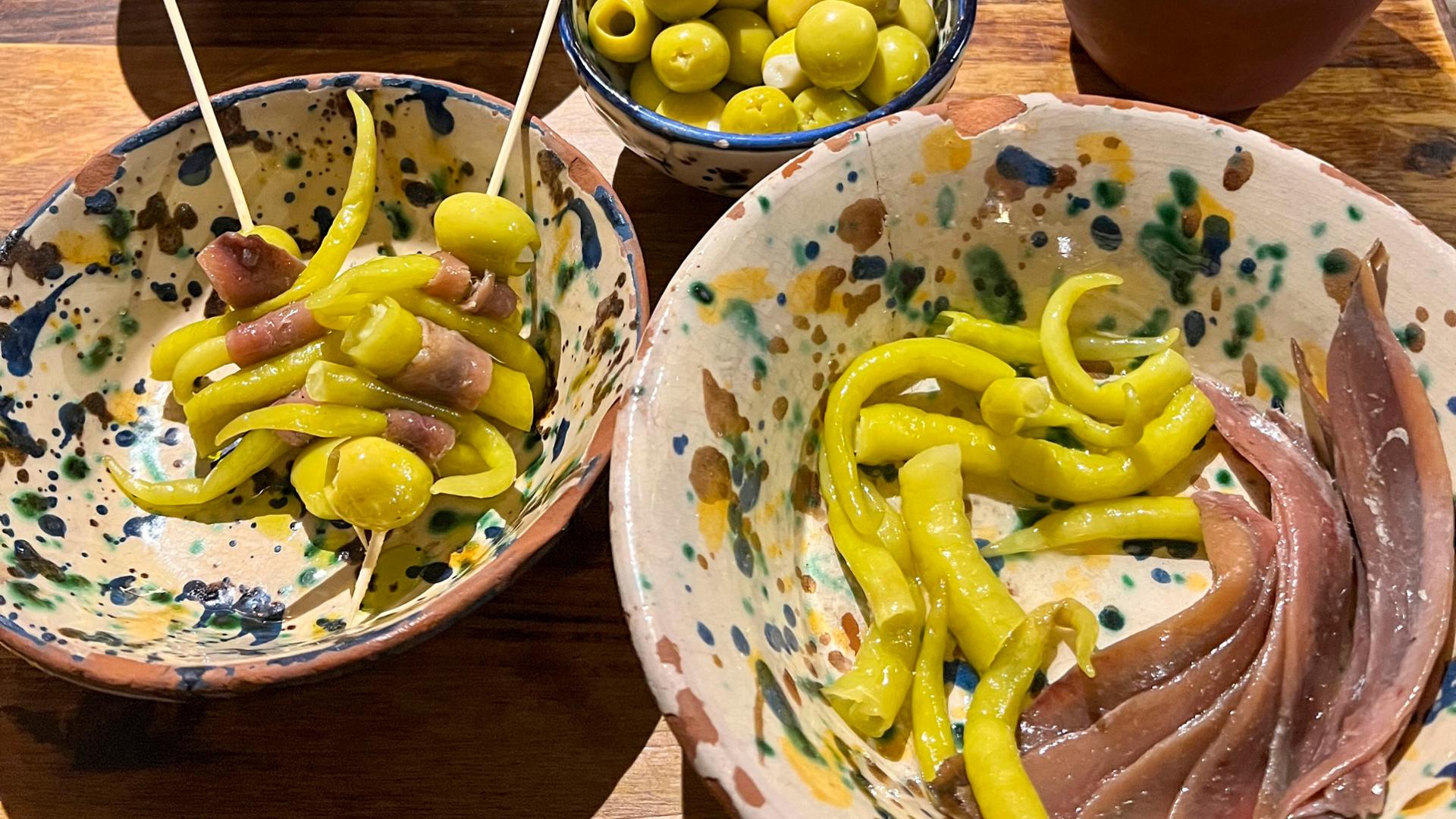 Gildas preparadas para su consumo
