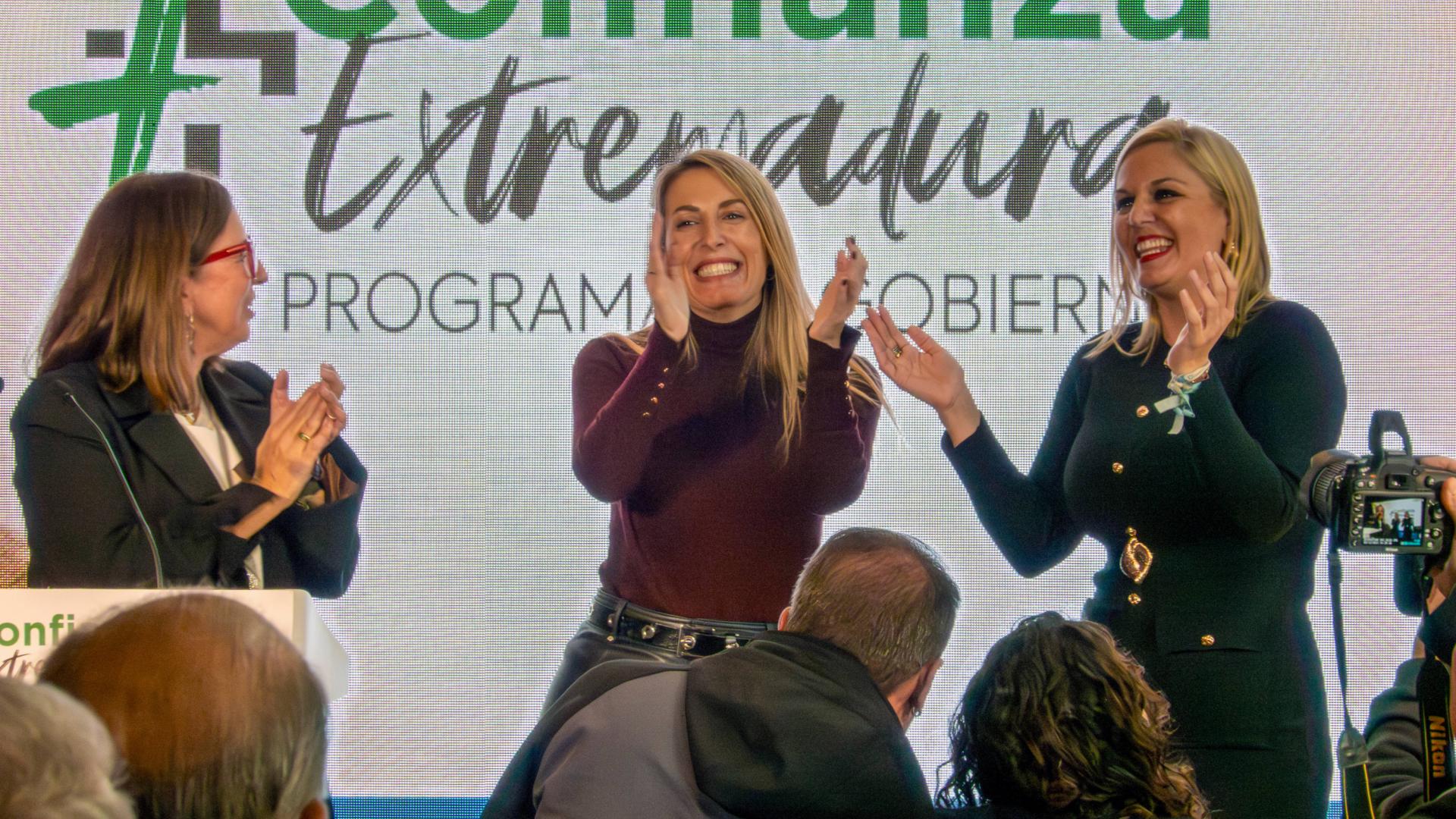 La presidenta de la Junta y candidata a la reelección por el PP, María Guardiola