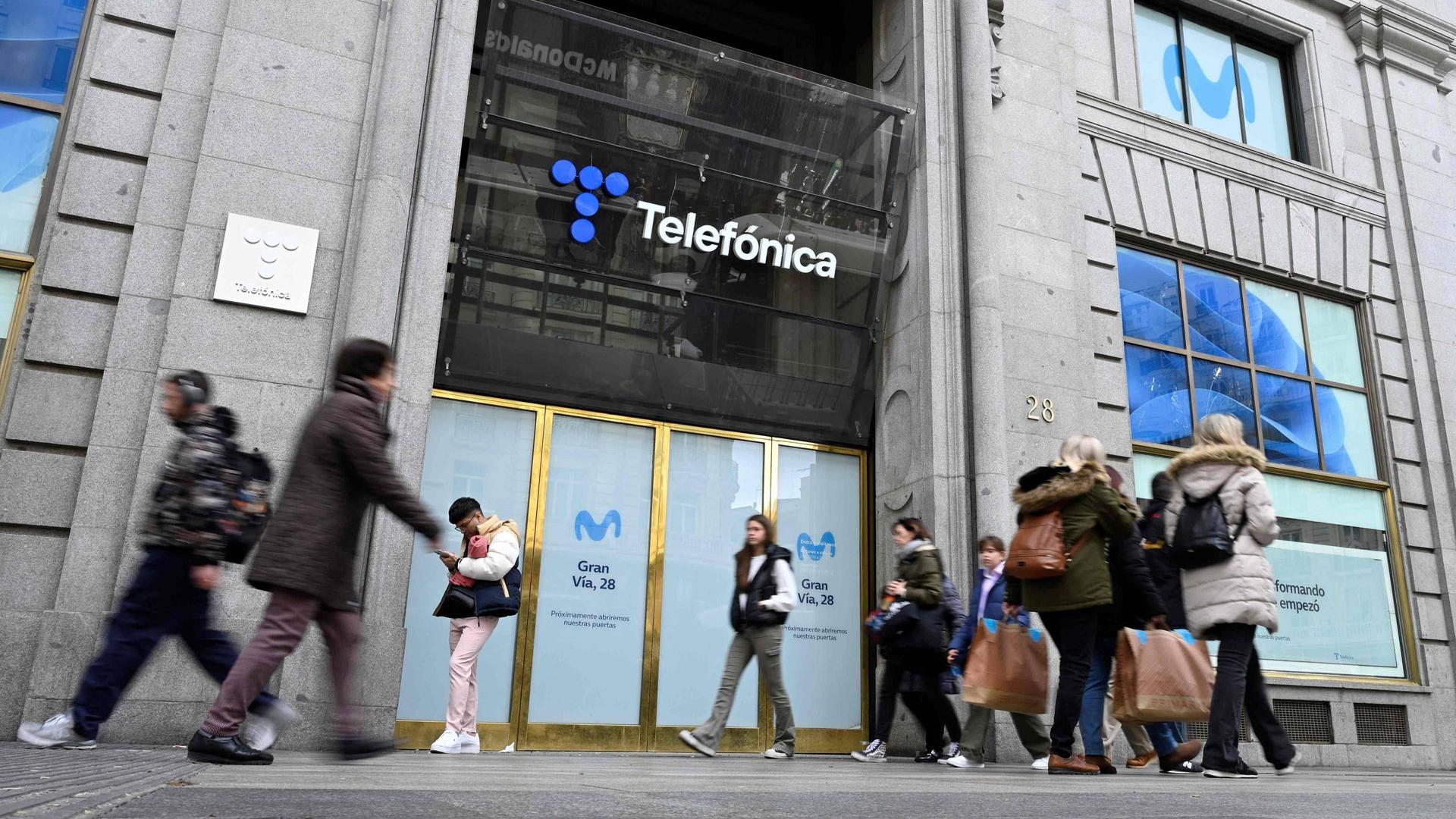 Edificio de Telefónica, en la Gran Vía de Madrid