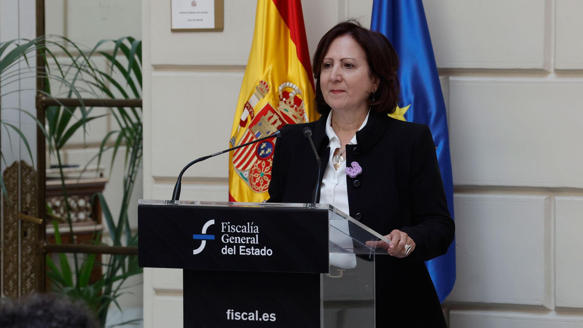 La recién nombrada fiscal general del Estado, Teresa Peramato, este jueves durante su toma de posesión