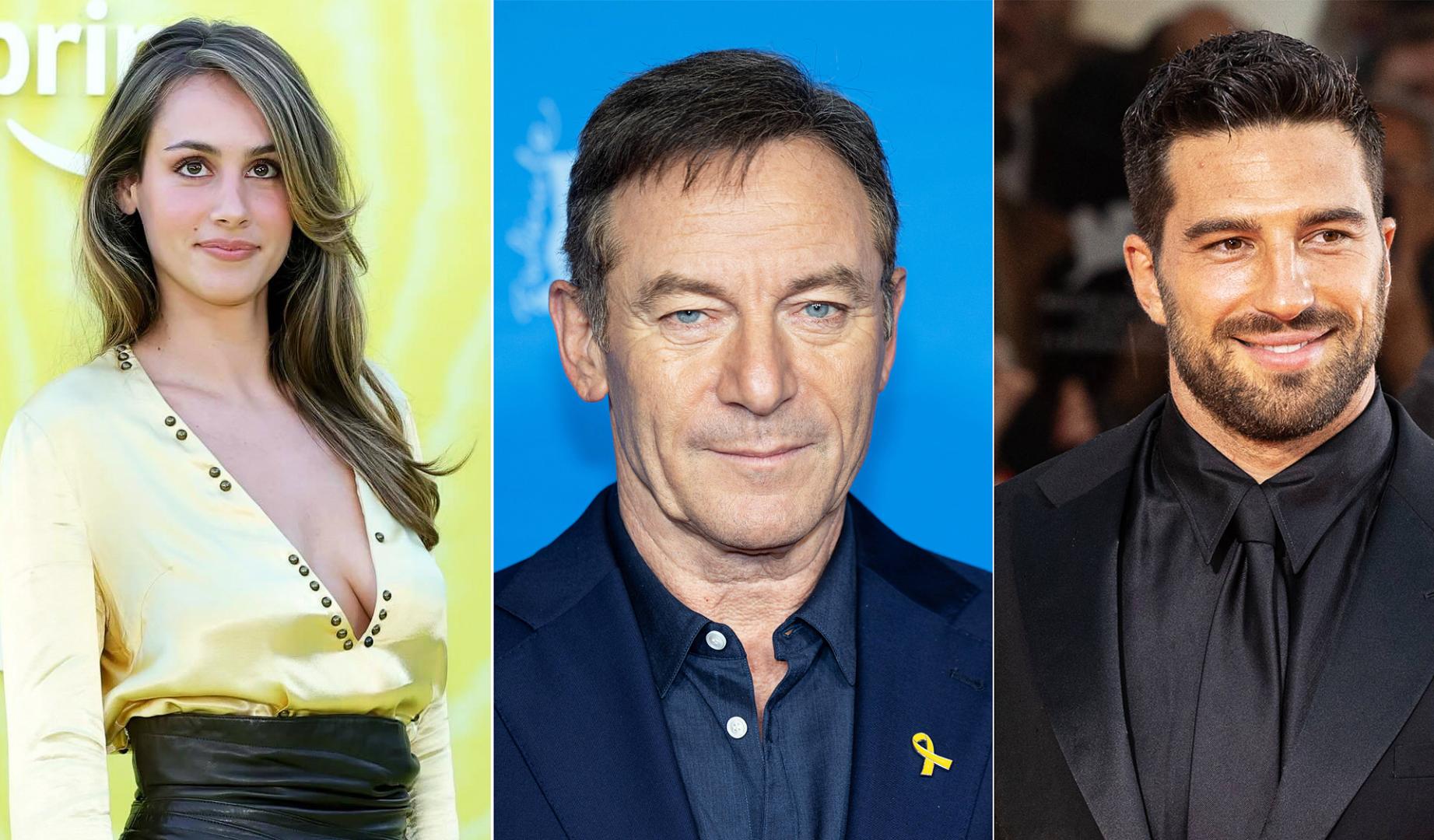 De izda. a dcha., Nell Verlaque, Jason Isaacs y Alvise Rigo