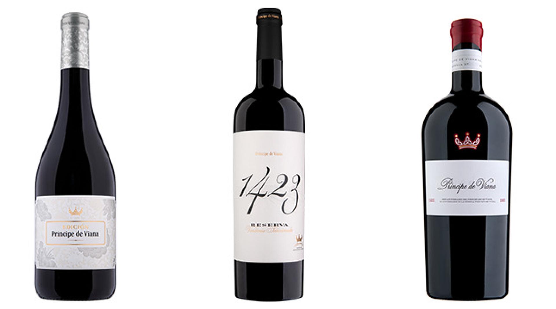 Botellas de la bodega Príncipe de Viana