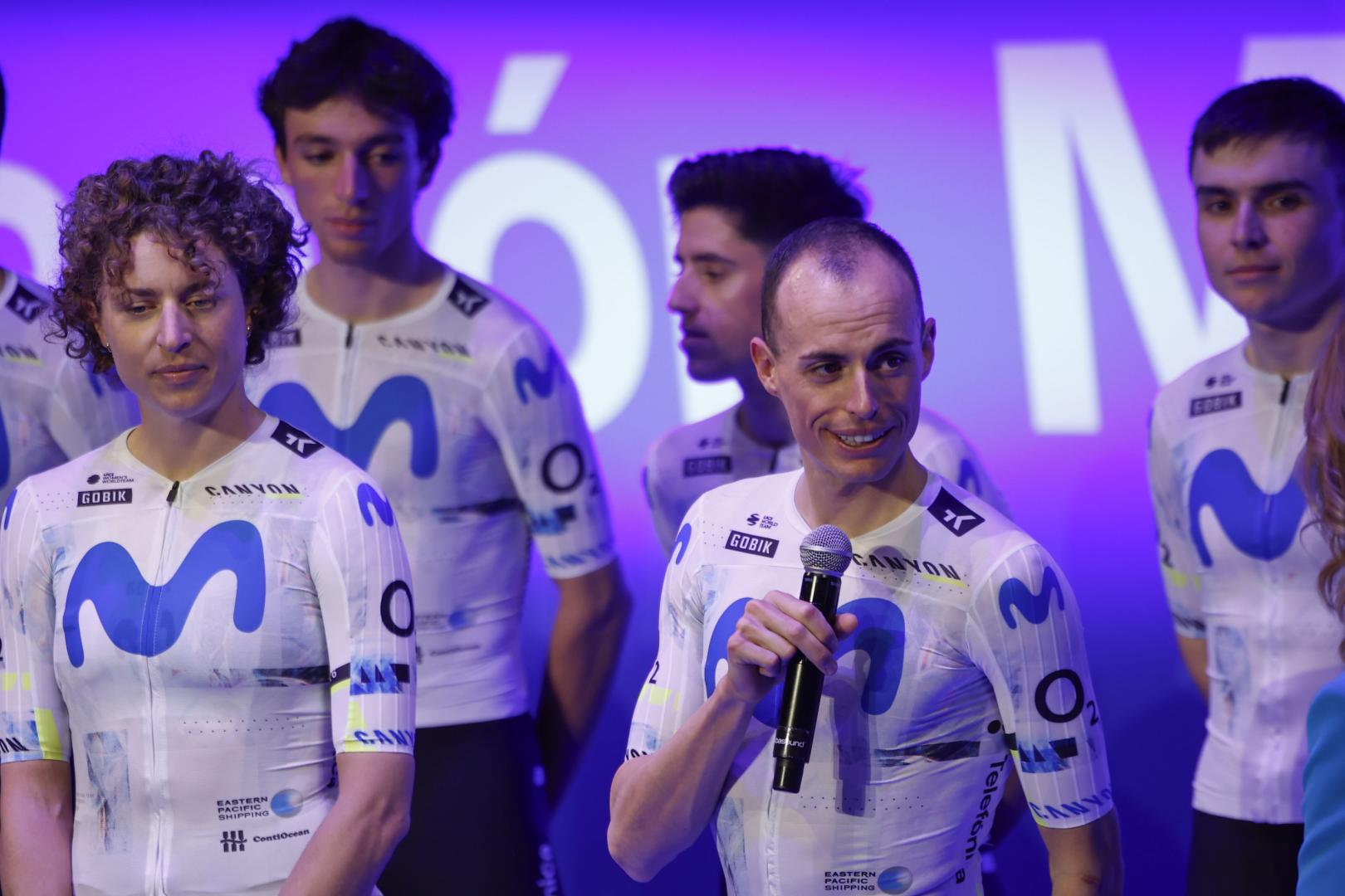 Enric Mas, en la presentación del Movistar Team 2026.