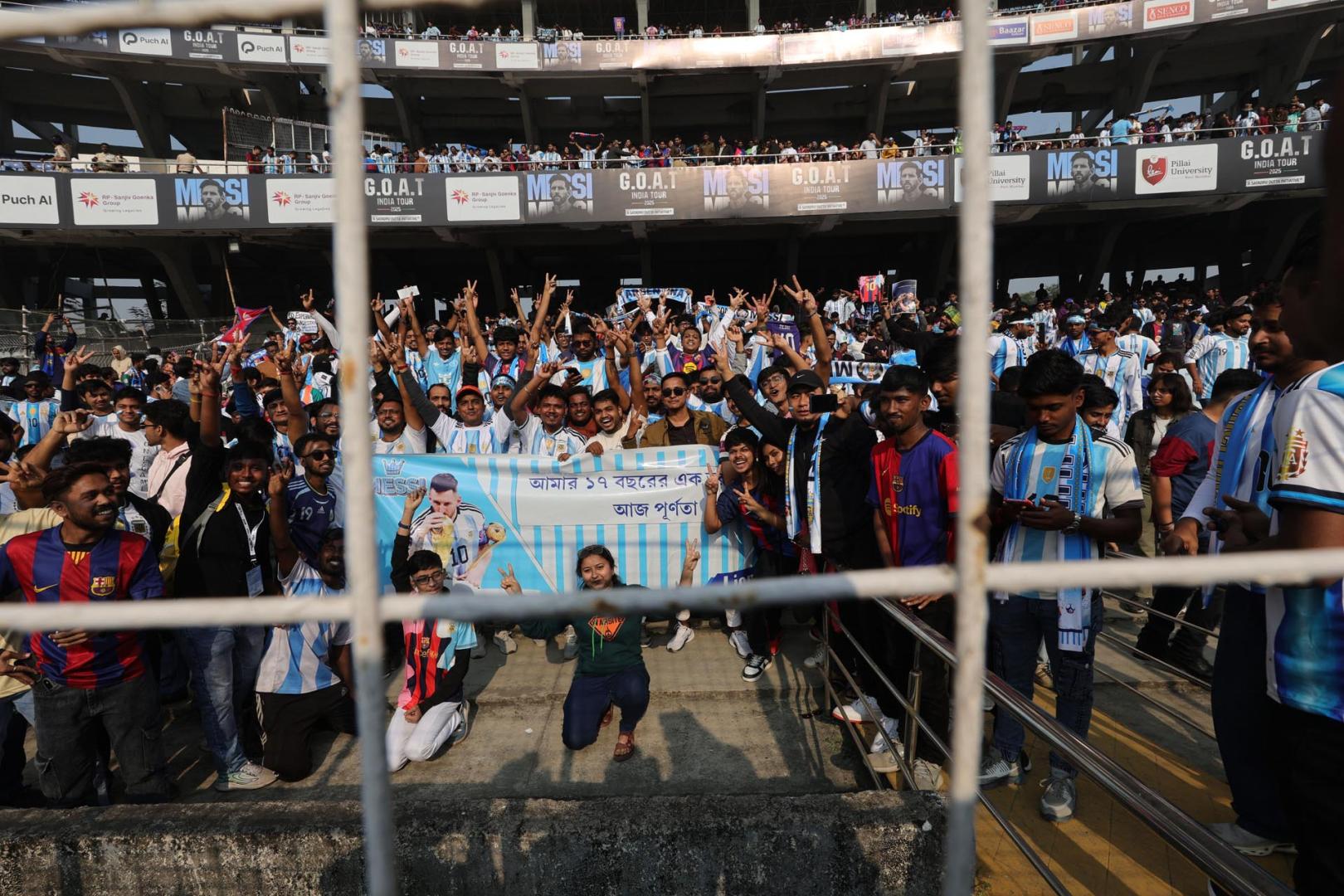 La visita de Messi ha desatado la pasión de los aficionados indios