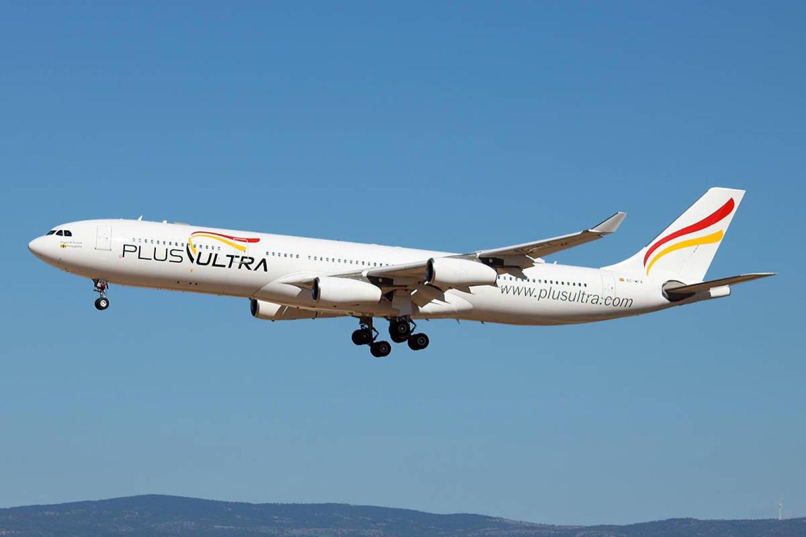 Un avión de la aerolínea Plus Ultra