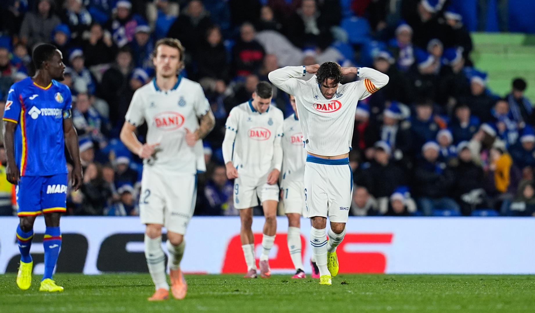 Cabrera celebra su tanto al Getafe